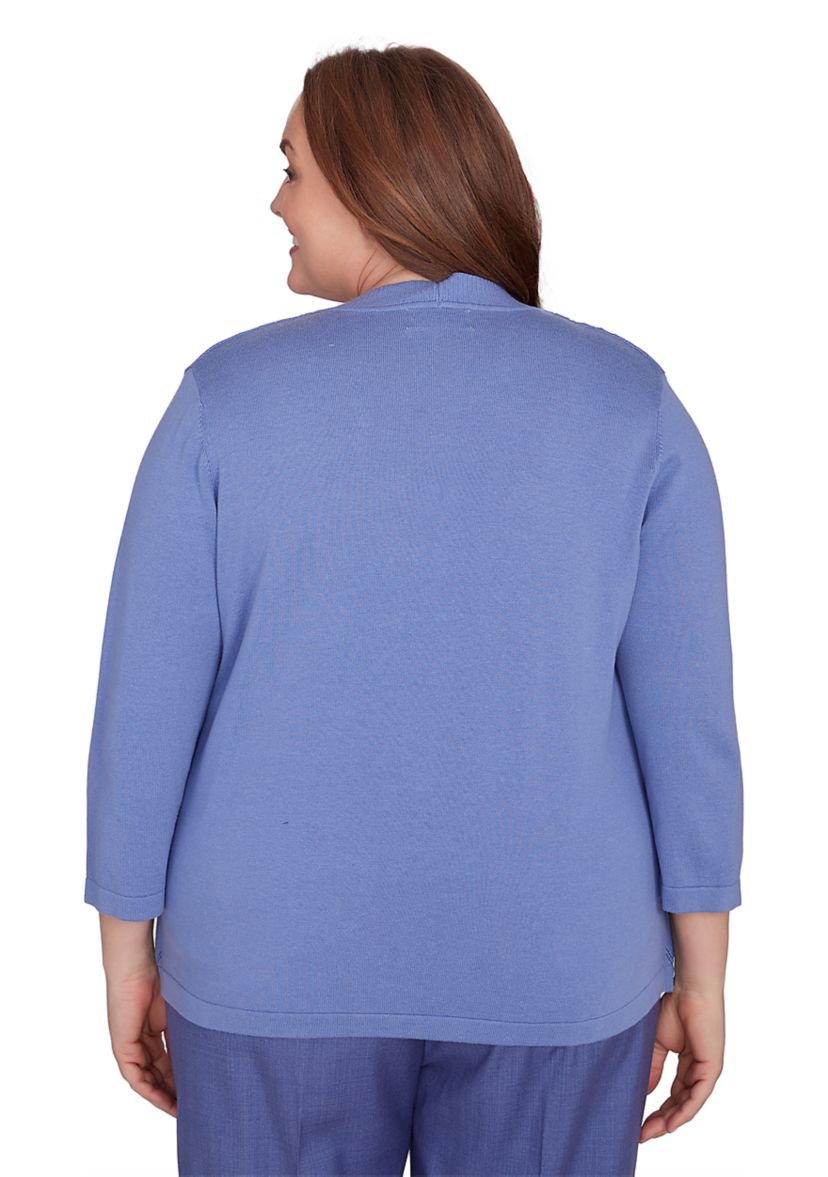 Plus Size Worth Avenue Animal Inner Two In One Top