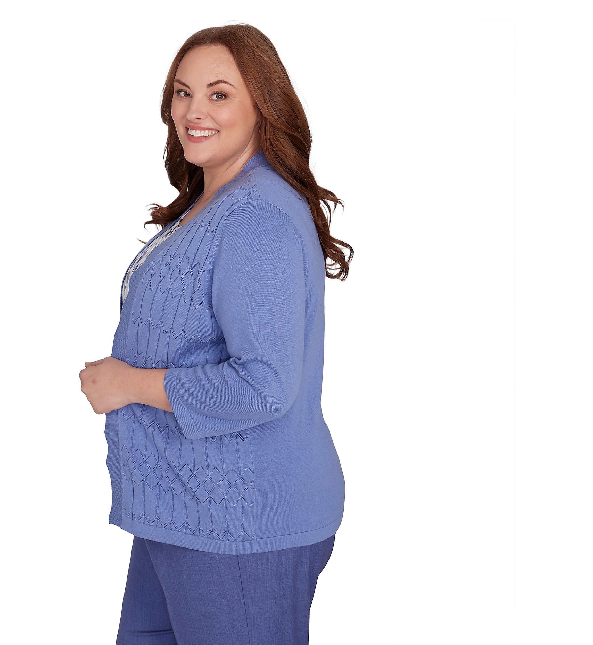 Plus Size Worth Avenue Animal Inner Two In One Top