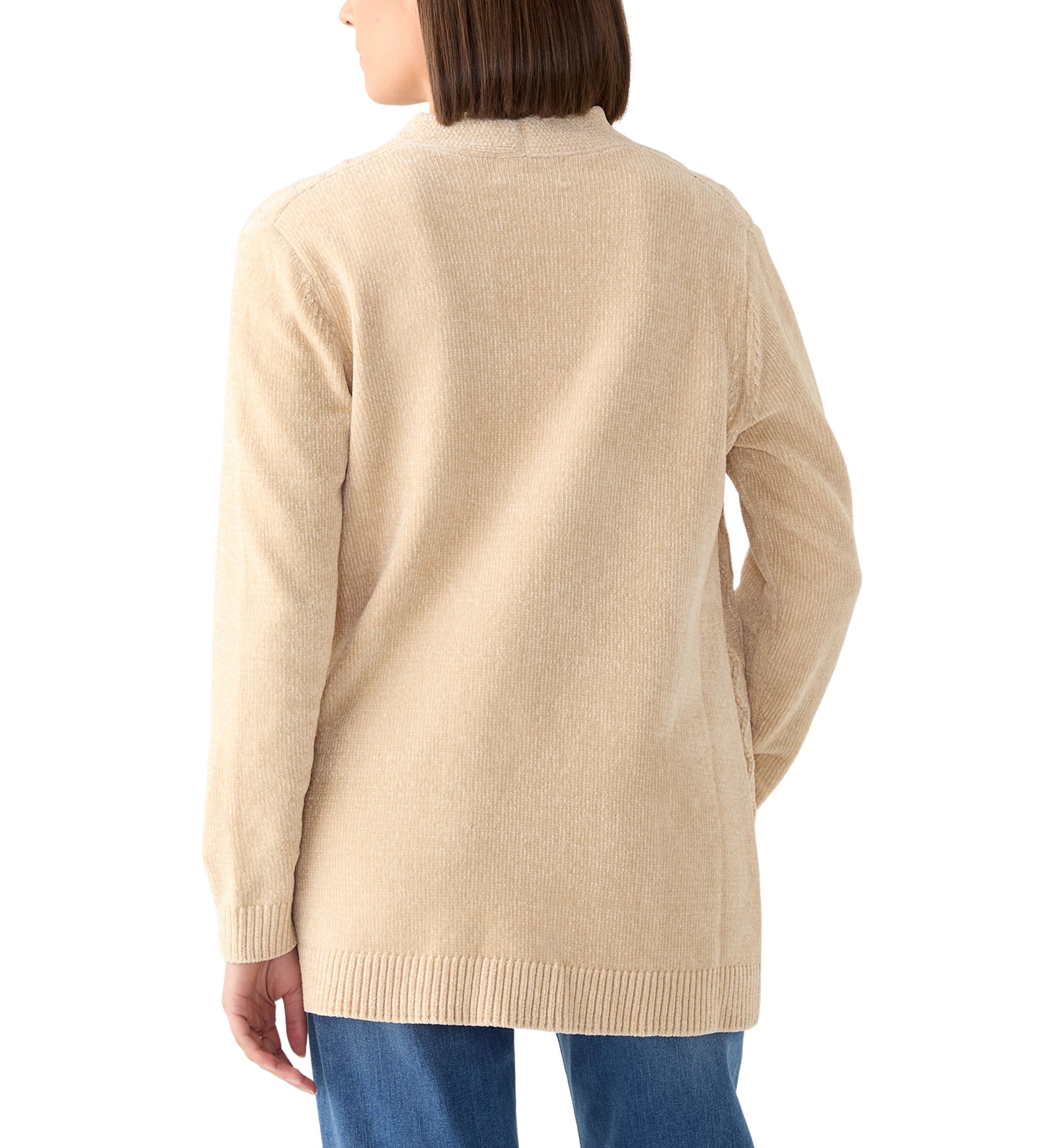 Womens Wine Country Chenille Cardigan
