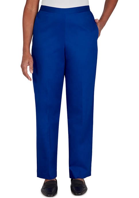 Alfred Dunner Womens Proportioned Pants
