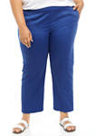 Plus Size Sateen Pants - Short Length
