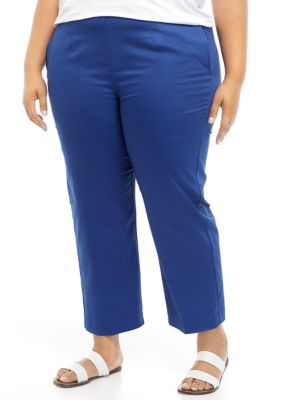 Alfred Dunner Plus Size Sateen Pants - Medium Length | belk