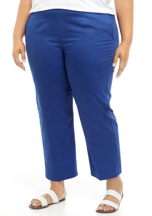 Alfred Dunner Plus Size Sateen Pants