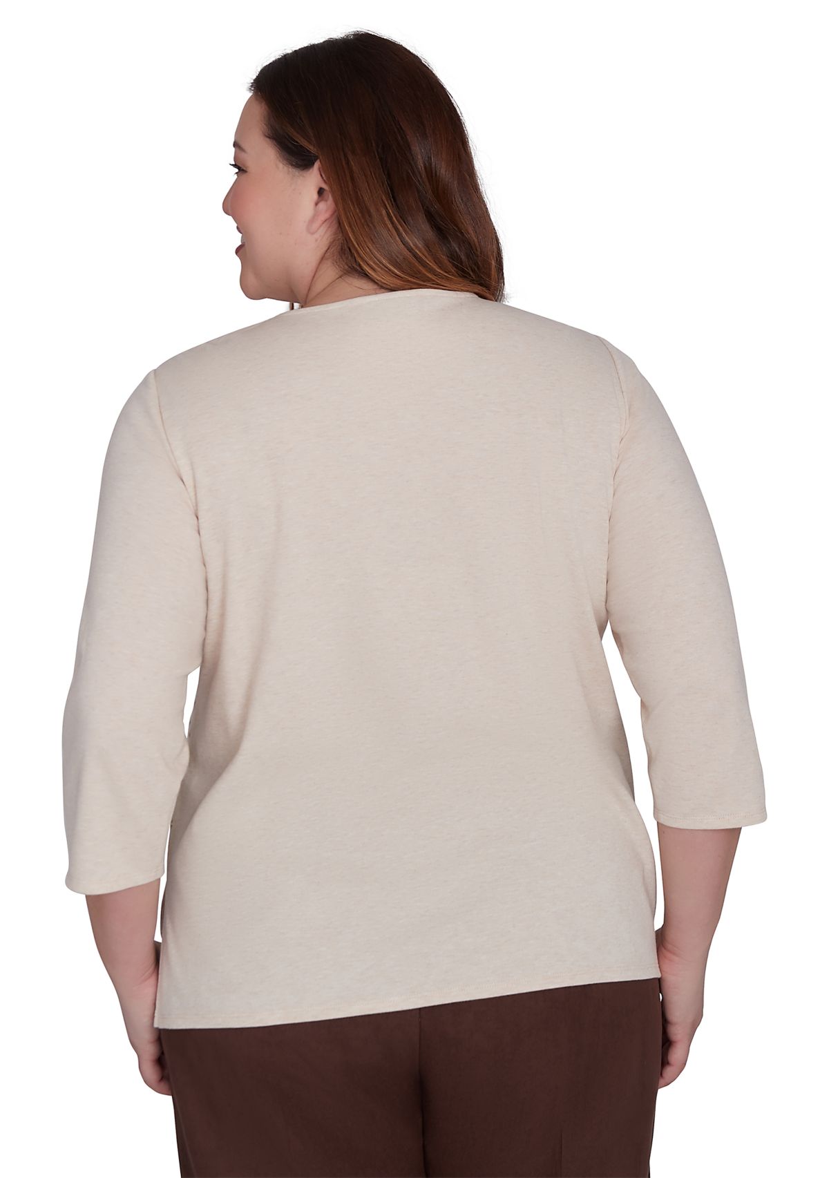 Plus Size Wine Country Abstract Heat Set Top