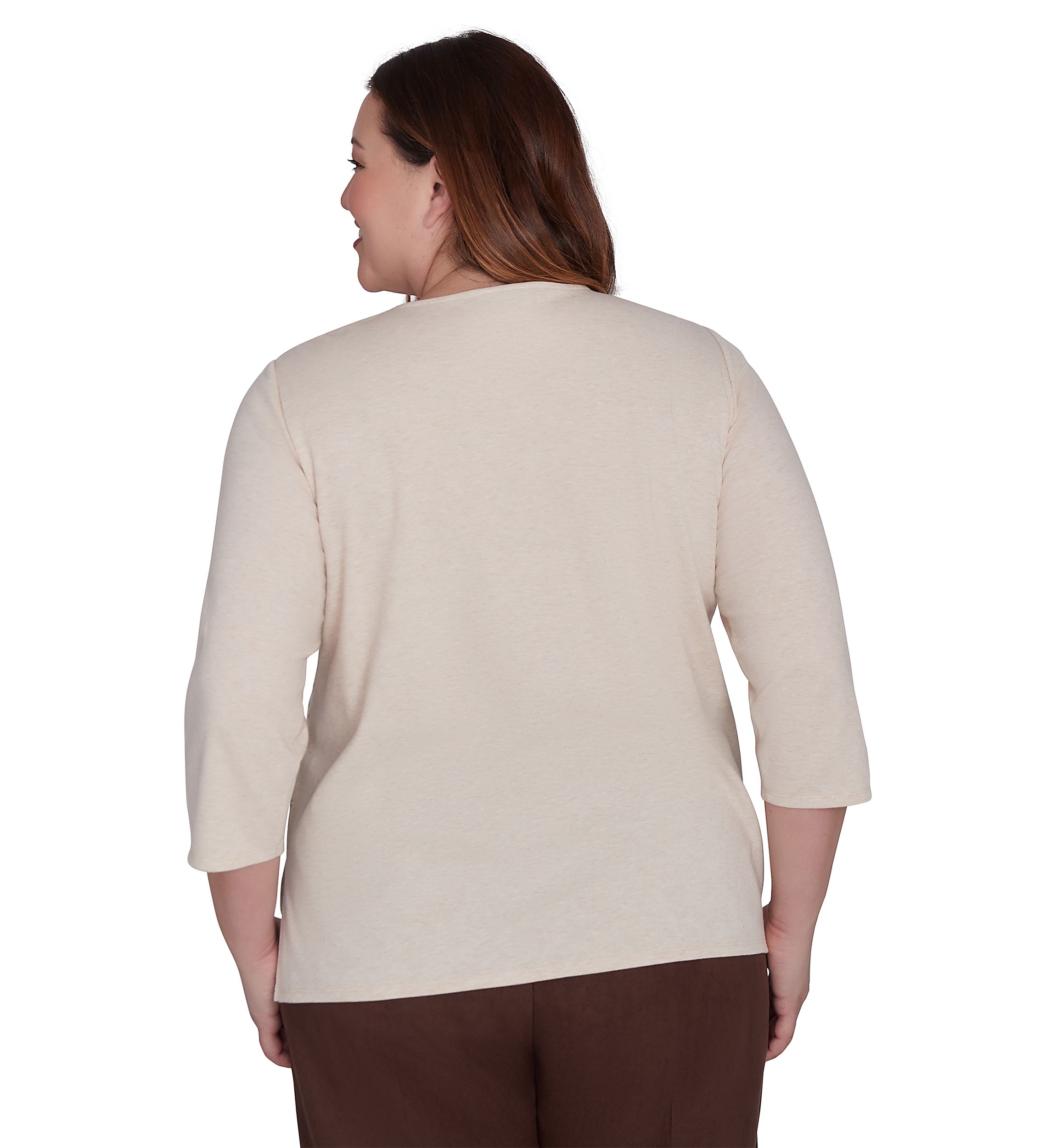 Plus Size Wine Country Abstract Heat Set Top