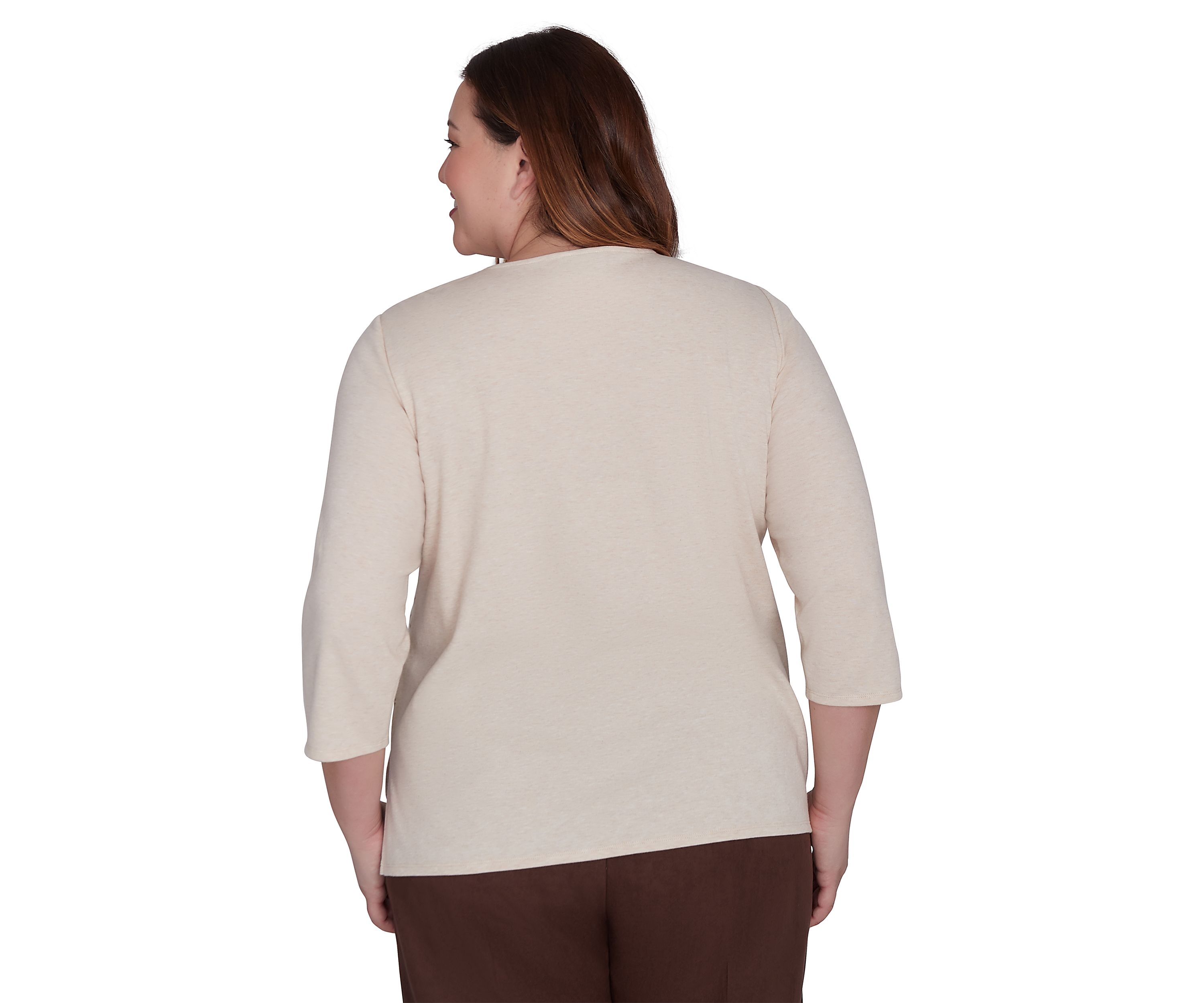 Plus Size Wine Country Abstract Heat Set Top