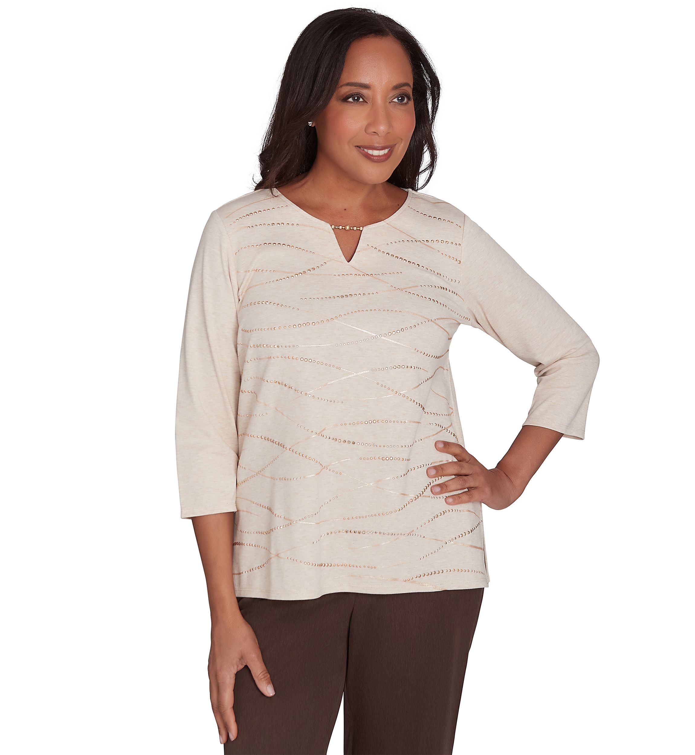 Petite Wine Country Abstract Heat Set Top