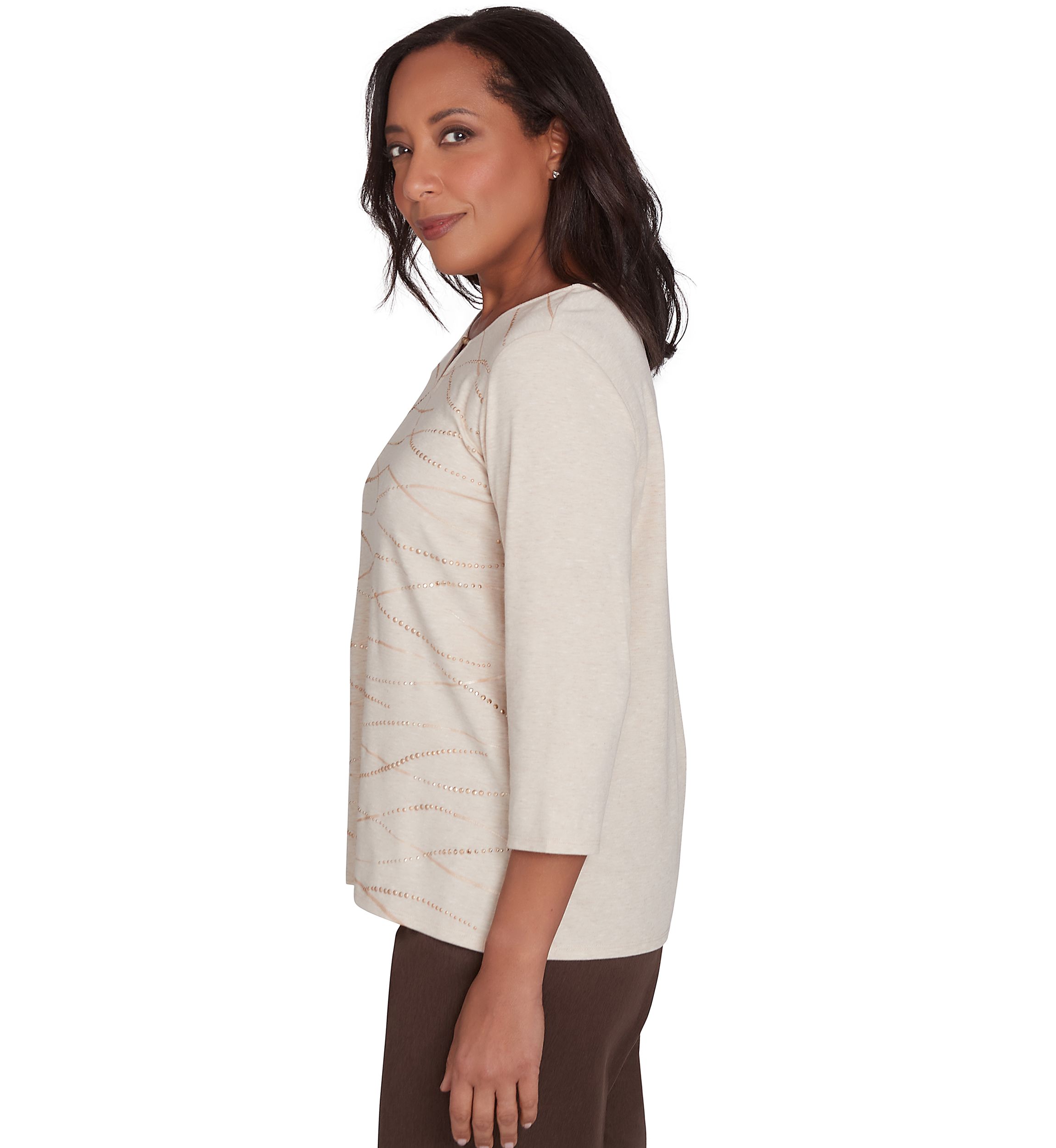 Petite Wine Country Abstract Heat Set Top