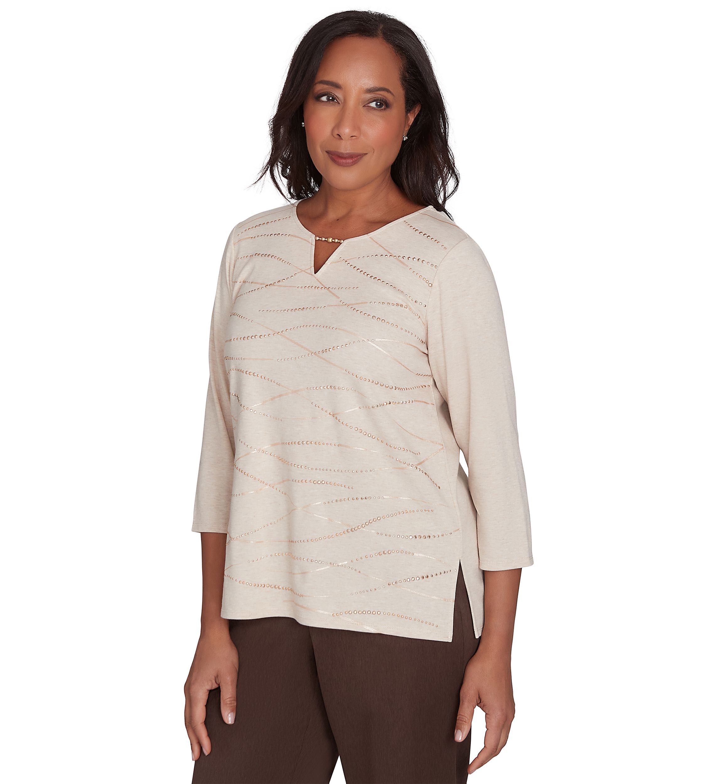 Petite Wine Country Abstract Heat Set Top