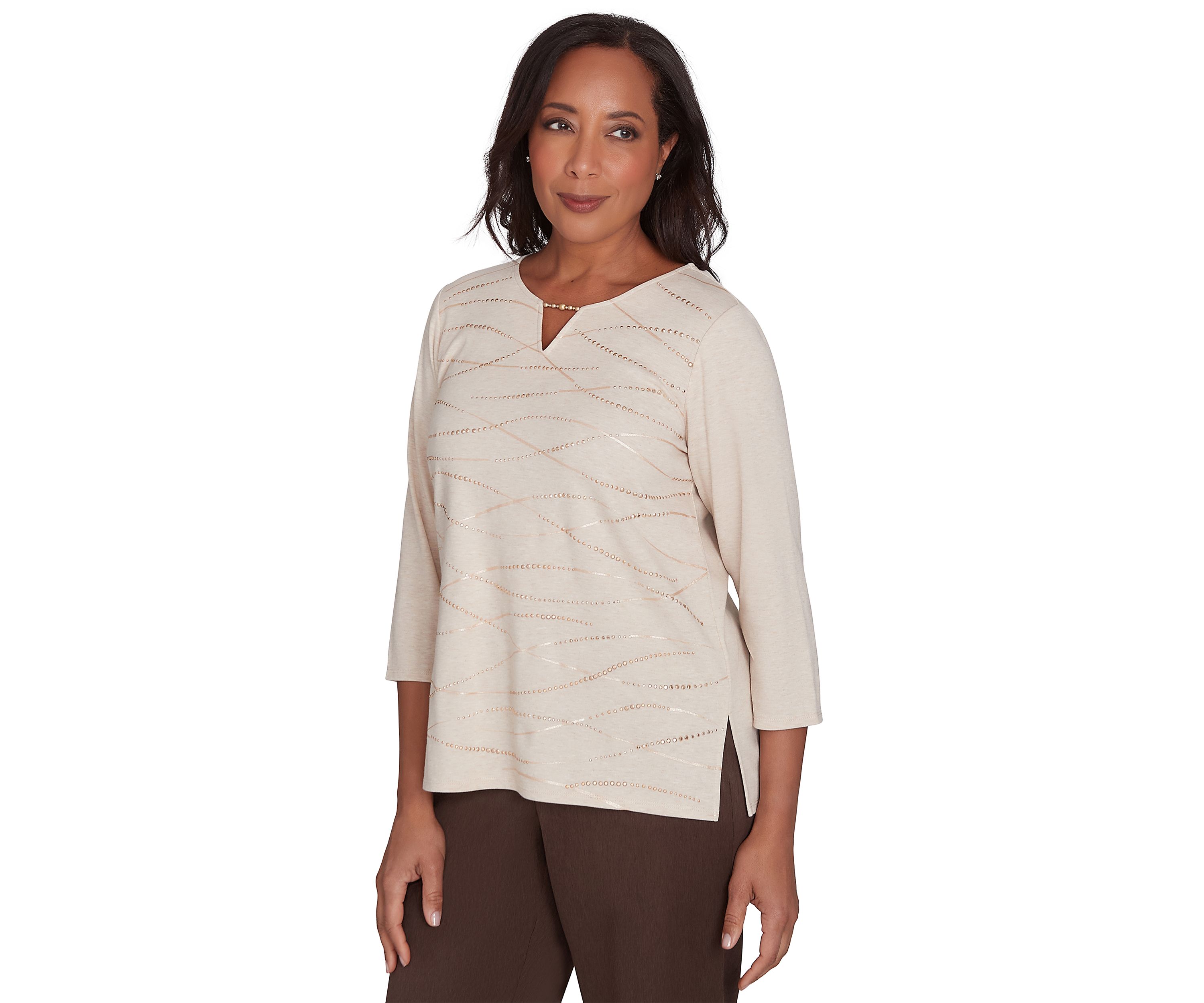 Petite Wine Country Abstract Heat Set Top