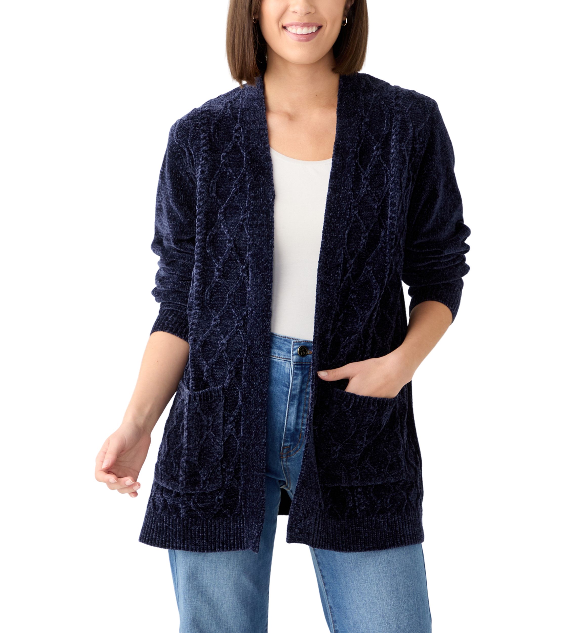 Womens Harvest Moon Chenille Cardigan