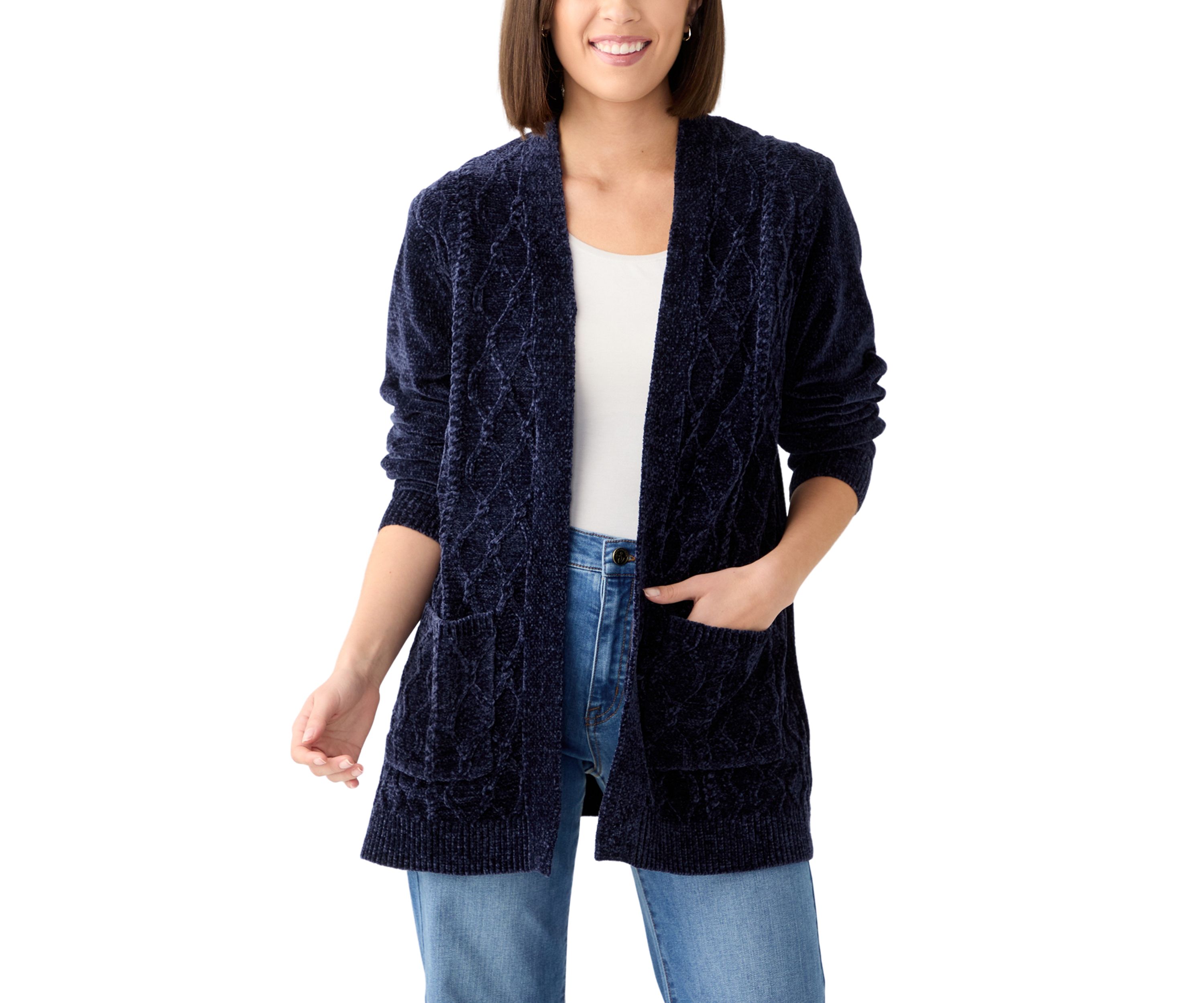 Womens Harvest Moon Chenille Cardigan