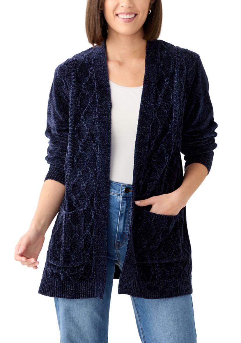 Womens Harvest Moon Chenille Cardigan