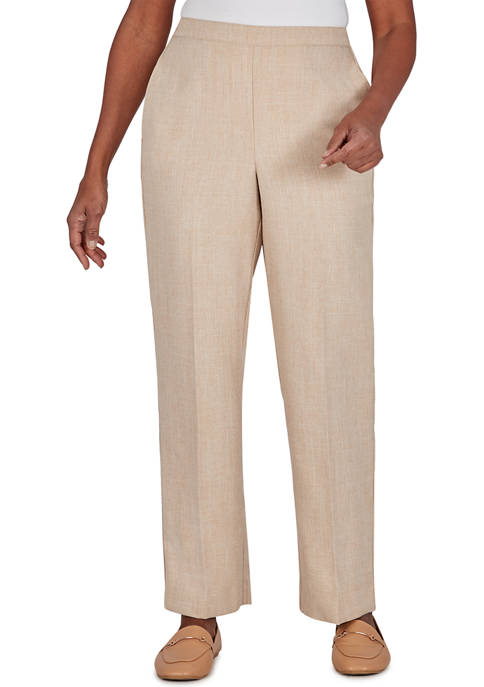Alfred Dunner Plus Size Basketweave Pants