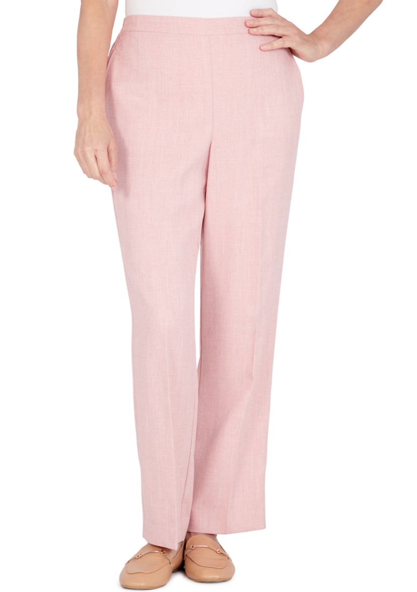 Plus Size Basketweave Pants - Short Length