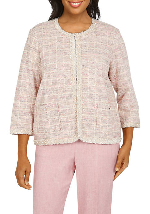 Alfred Dunner Petite Boucle Shirt Jacket