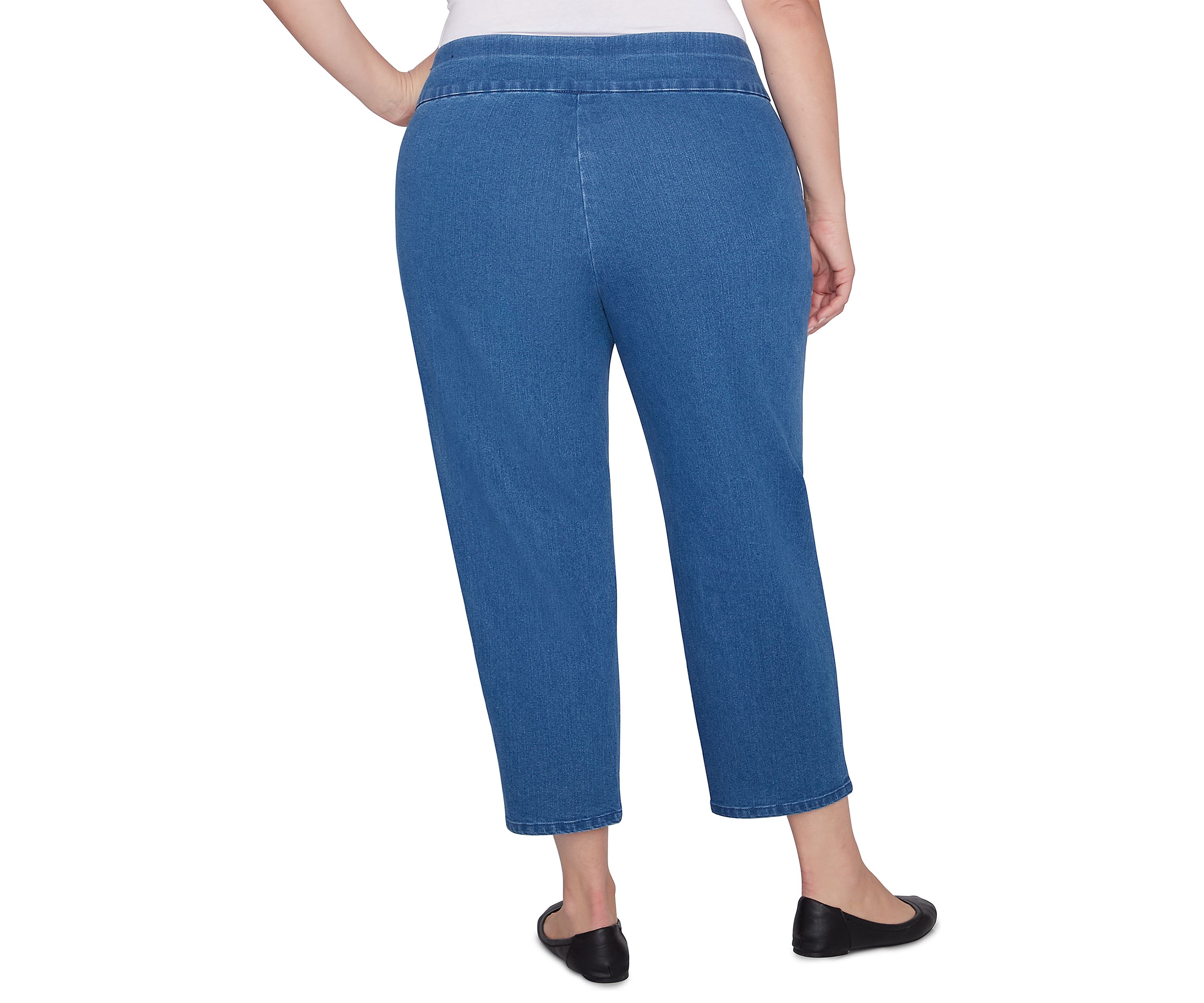 Plus Size Harvest Moon Paisley Floral Embroidered Ankle Pants