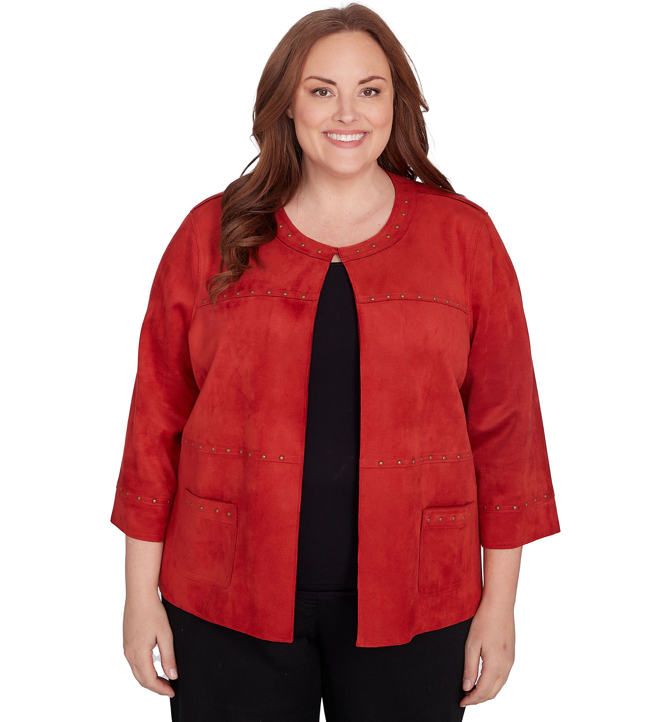 Plus Size Harvest Moon Suede Jacket