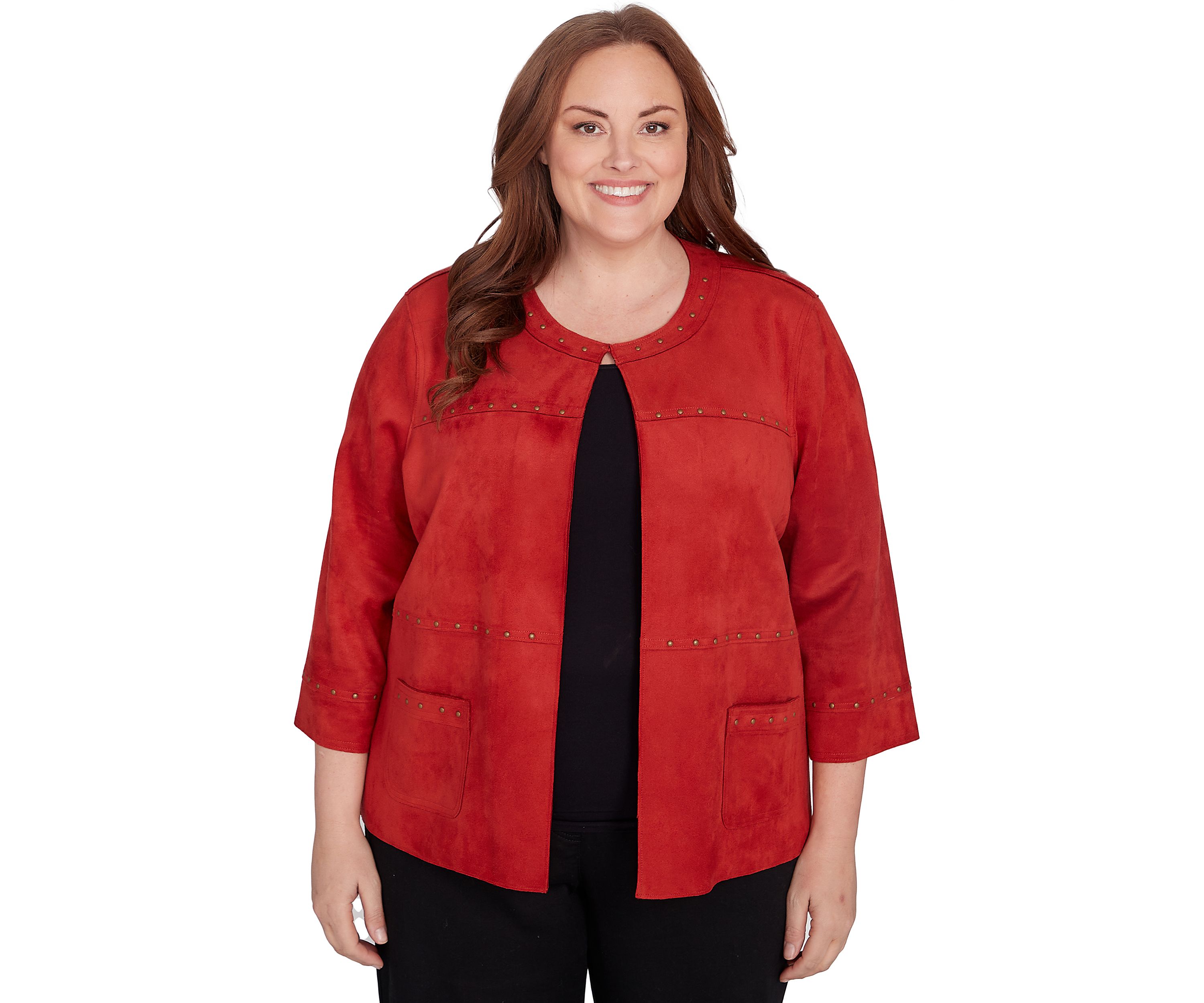 Plus Size Harvest Moon Suede Jacket