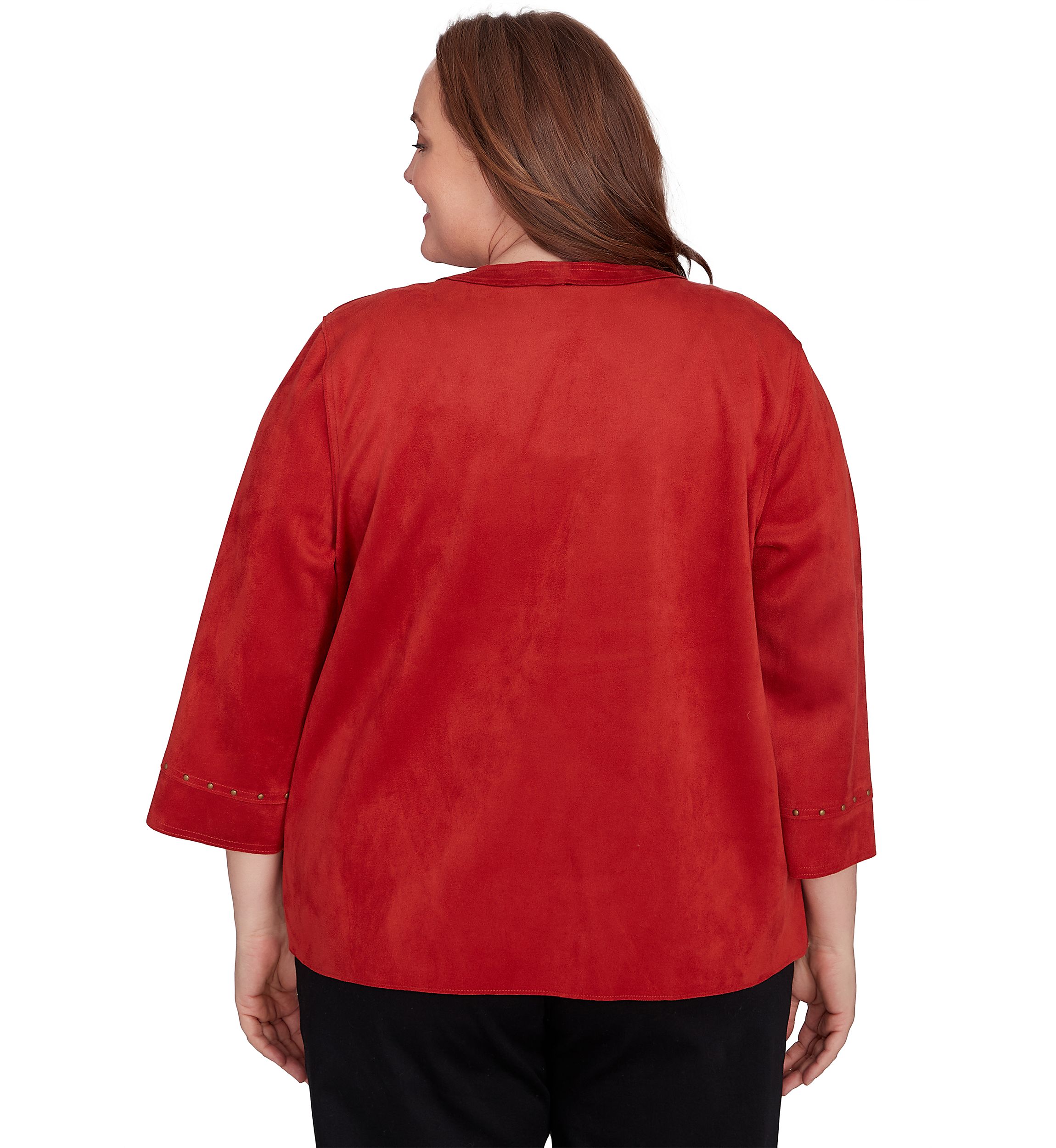 Plus Size Harvest Moon Suede Jacket