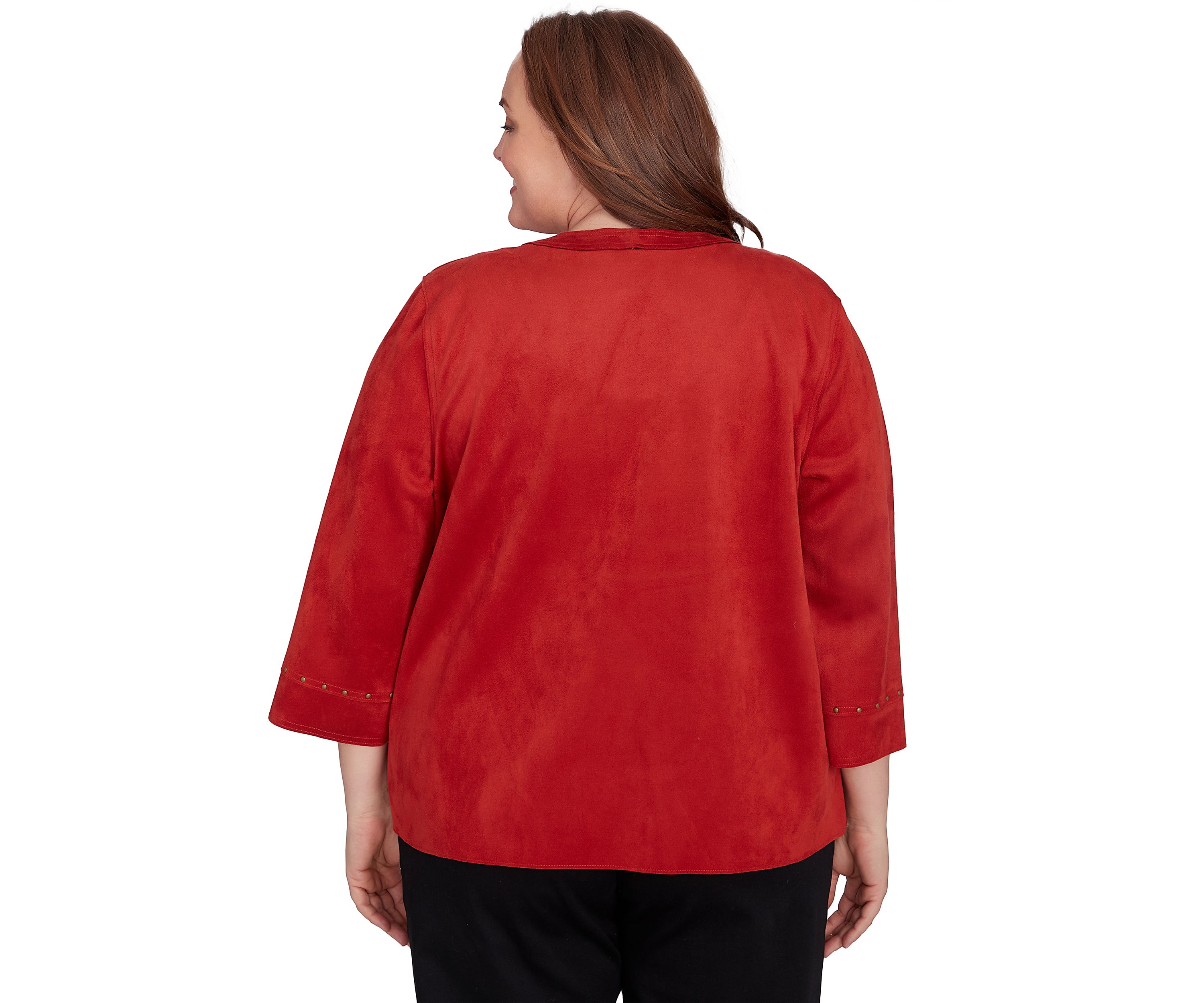 Plus Size Harvest Moon Suede Jacket