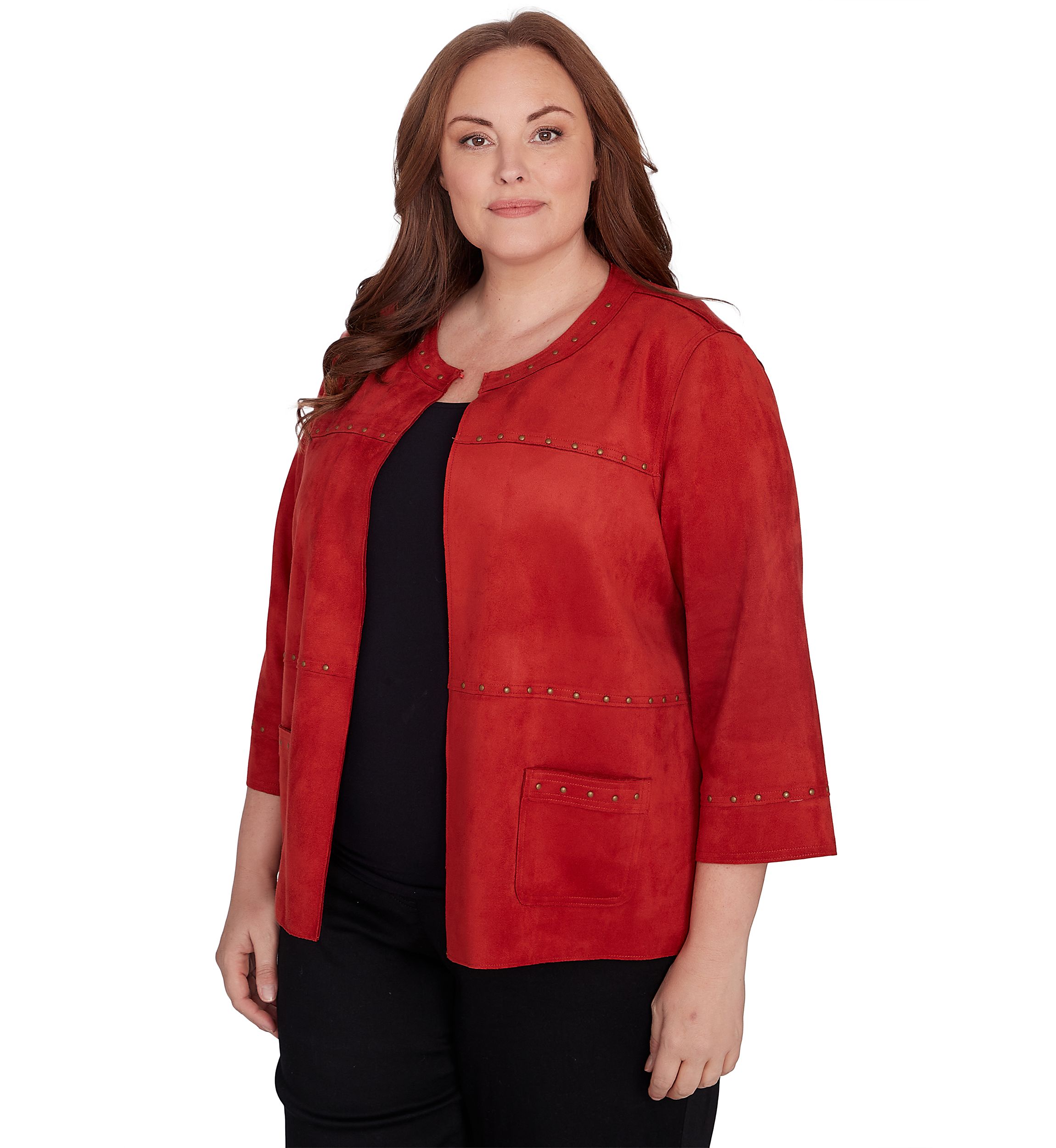 Plus Size Harvest Moon Suede Jacket