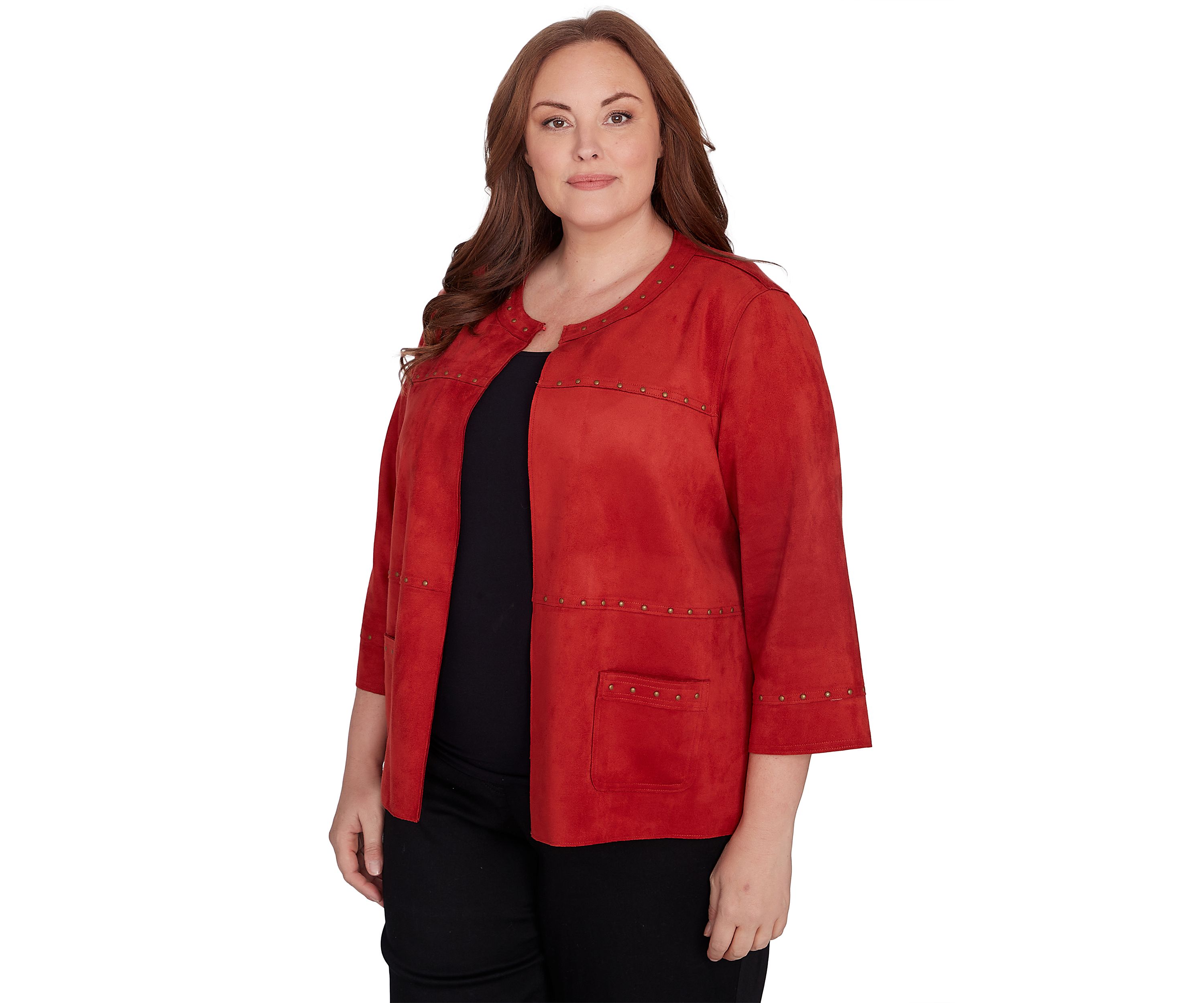 Plus Size Harvest Moon Suede Jacket