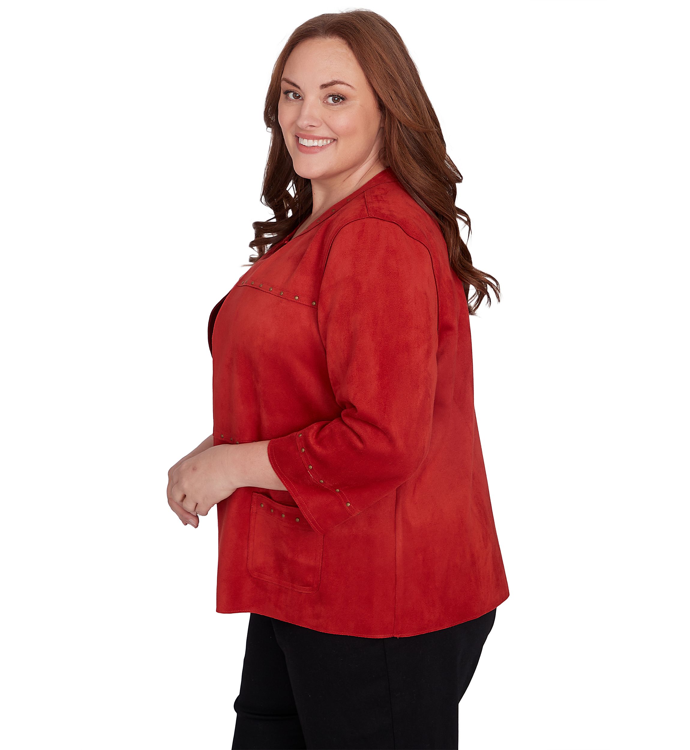 Plus Size Harvest Moon Suede Jacket