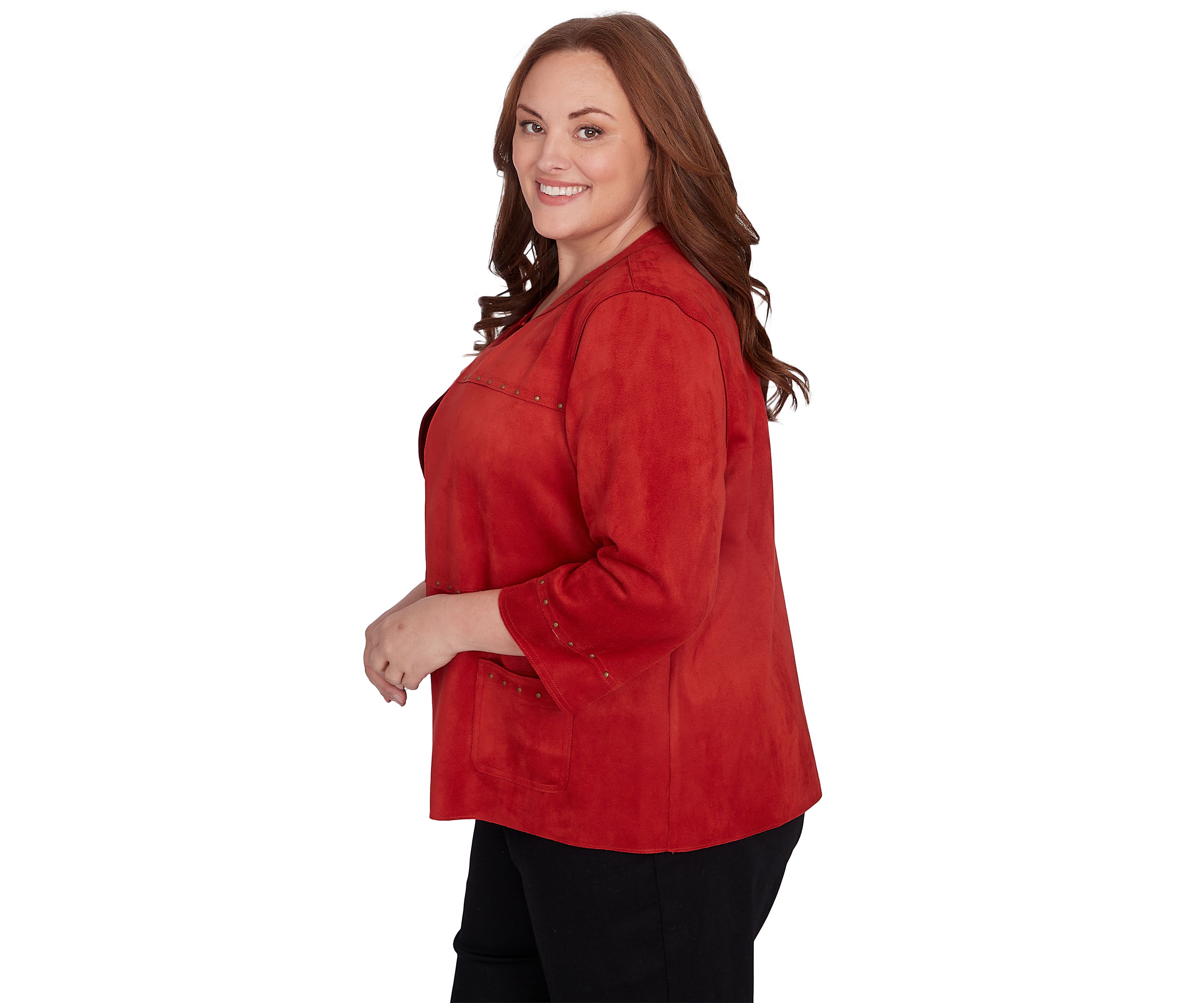 Plus Size Harvest Moon Suede Jacket
