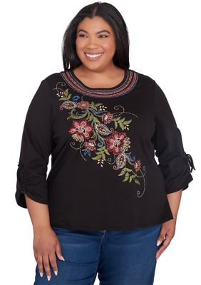 Belk plus size tops best sale