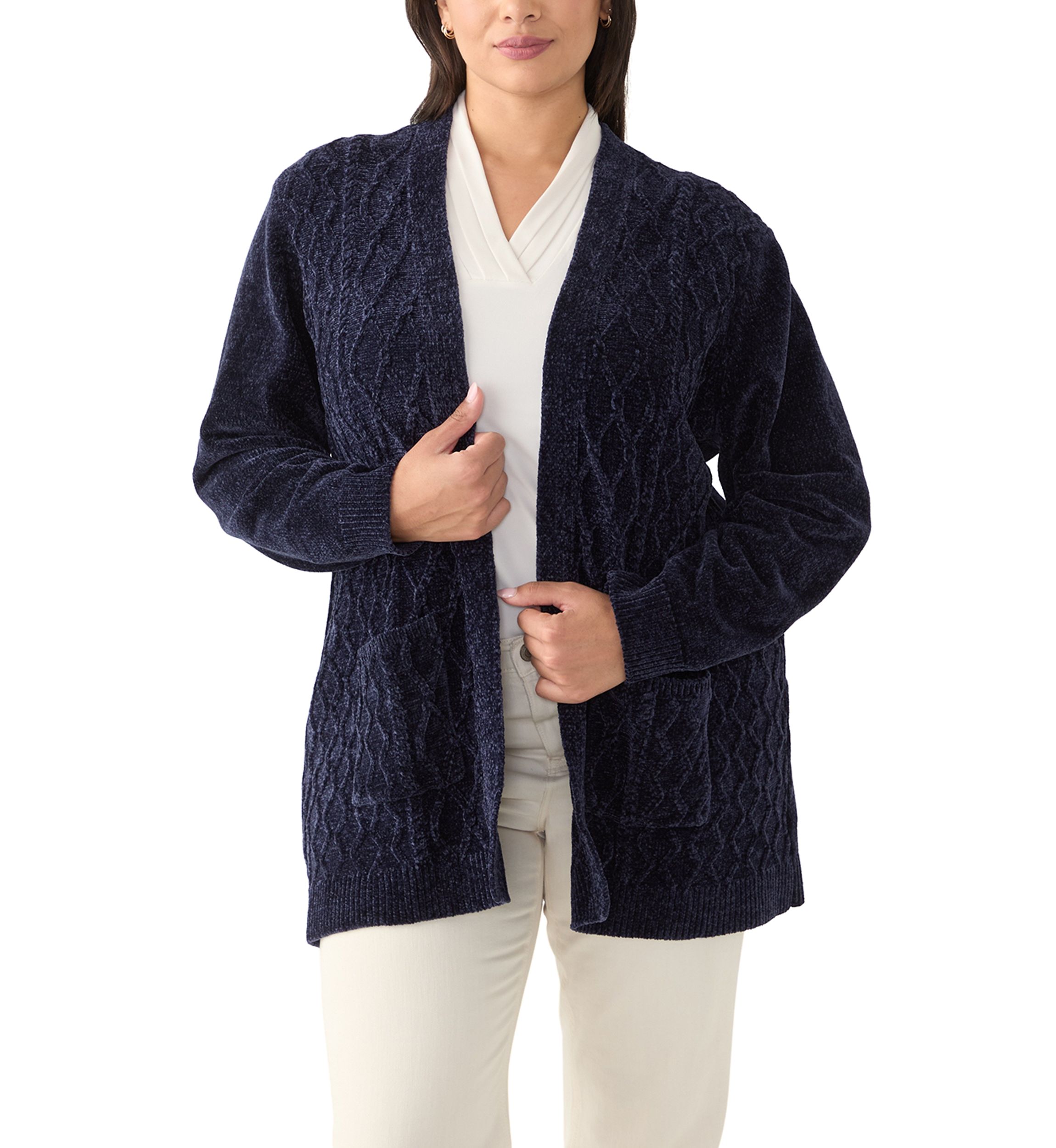 Plus Size Harvest Moon Chenille Cardigan