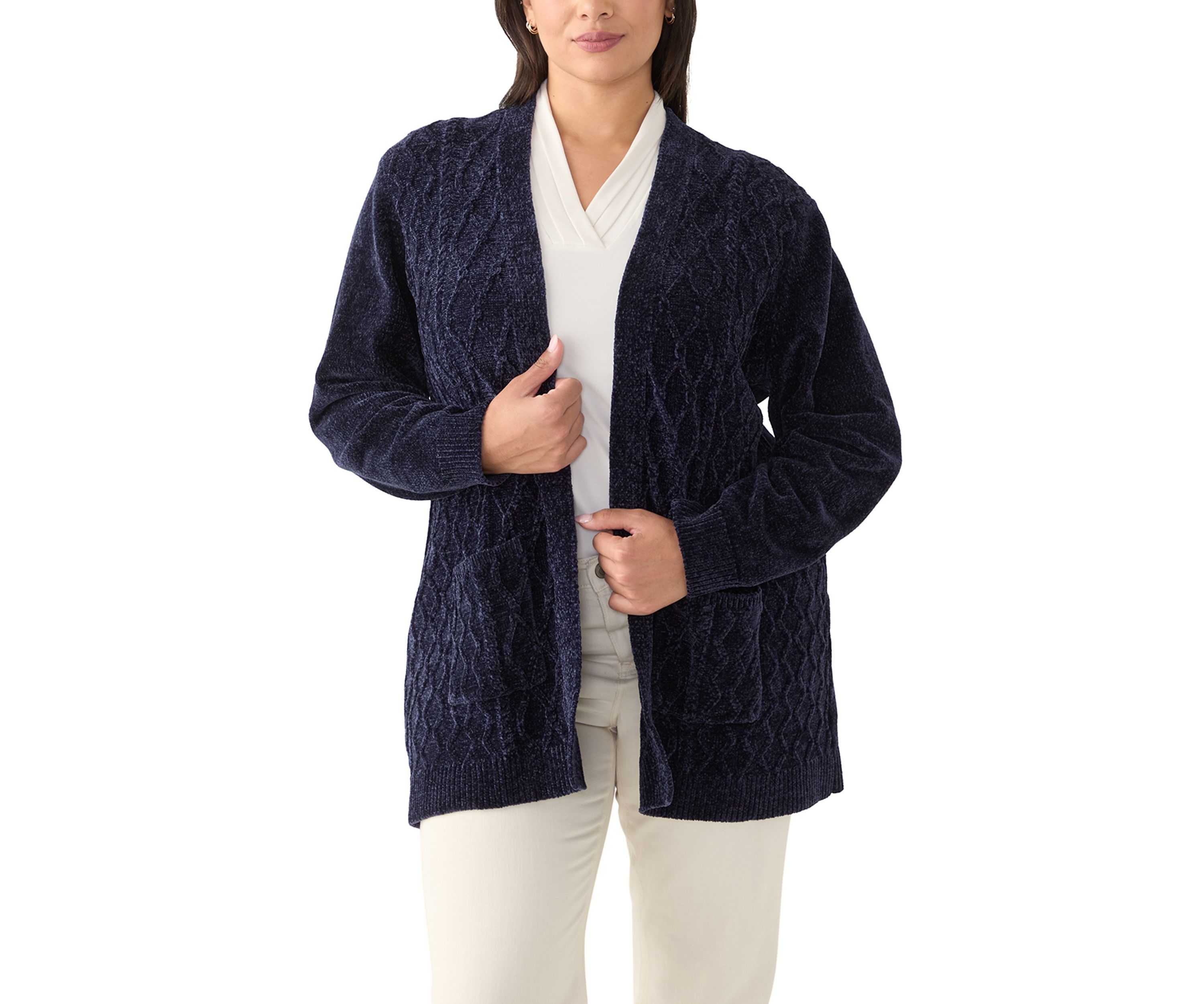 Plus Size Harvest Moon Chenille Cardigan