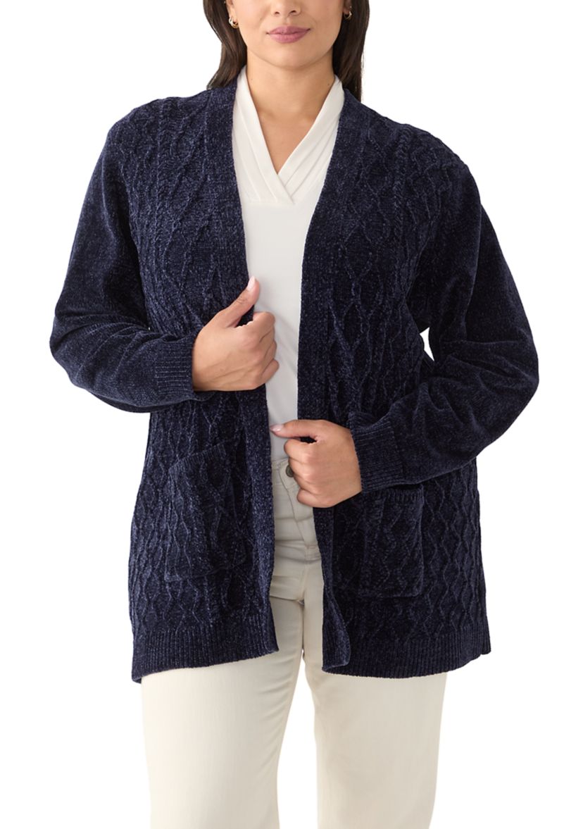 Plus Size Harvest Moon Chenille Cardigan