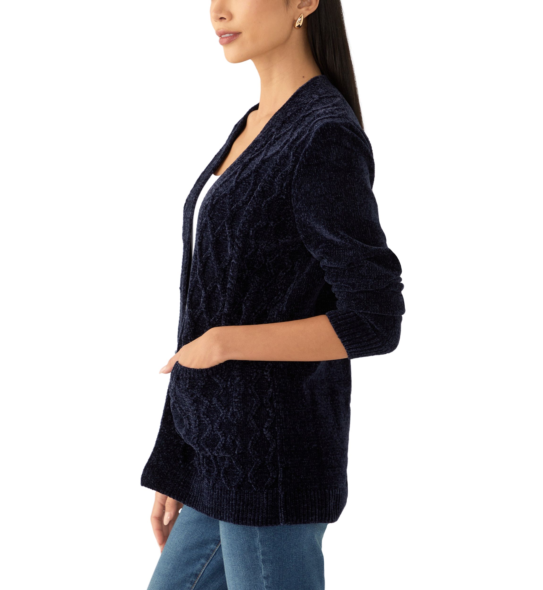 Petite Harvest Moon Chenille Cardigan