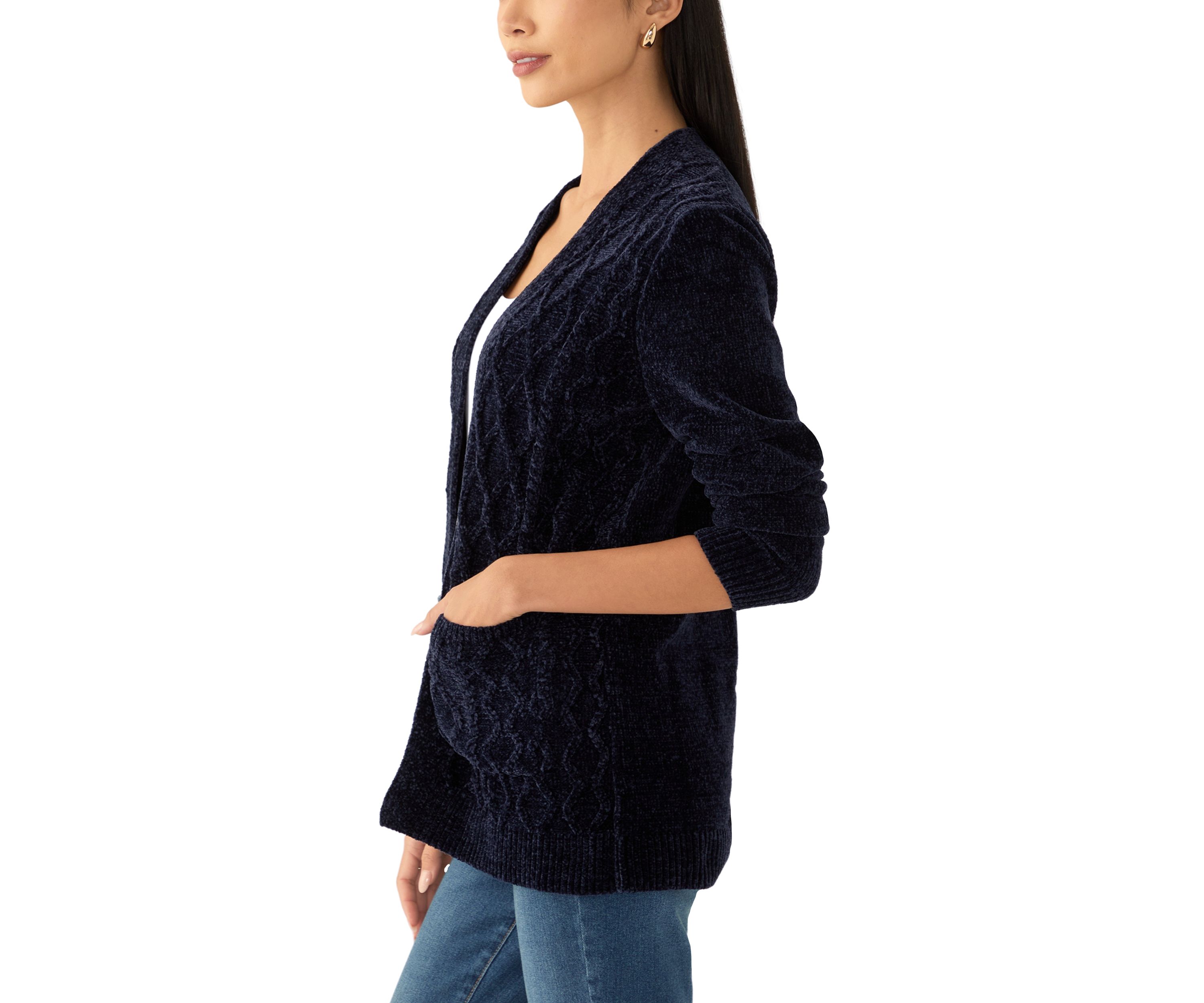 Petite Harvest Moon Chenille Cardigan