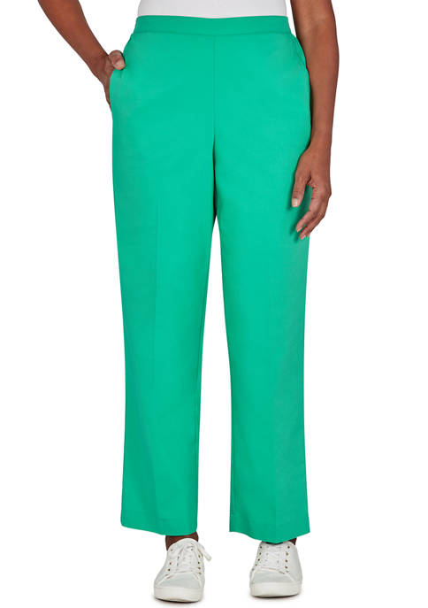 Alfred Dunner Womens Pull On Pants