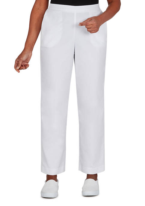Alfred Dunner Womens Pull On Pants