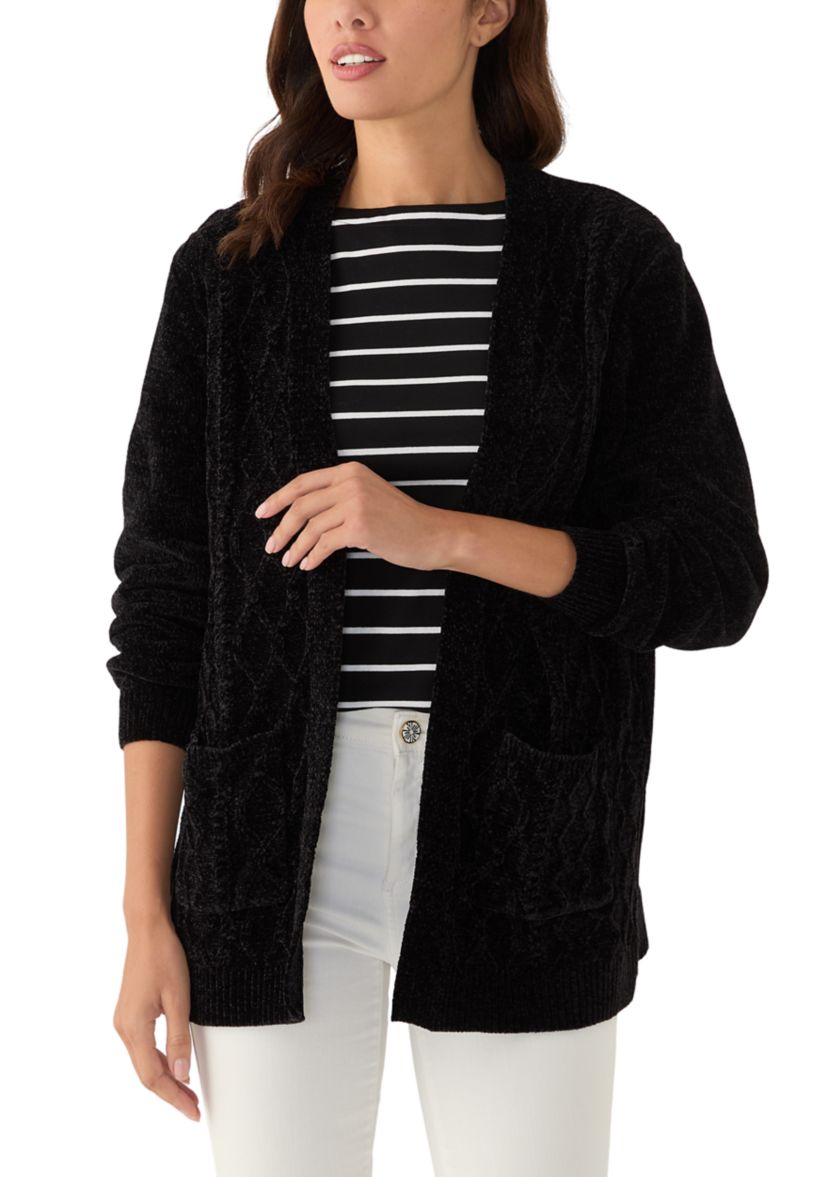 Womens Runway Ready Chenille Cardigan