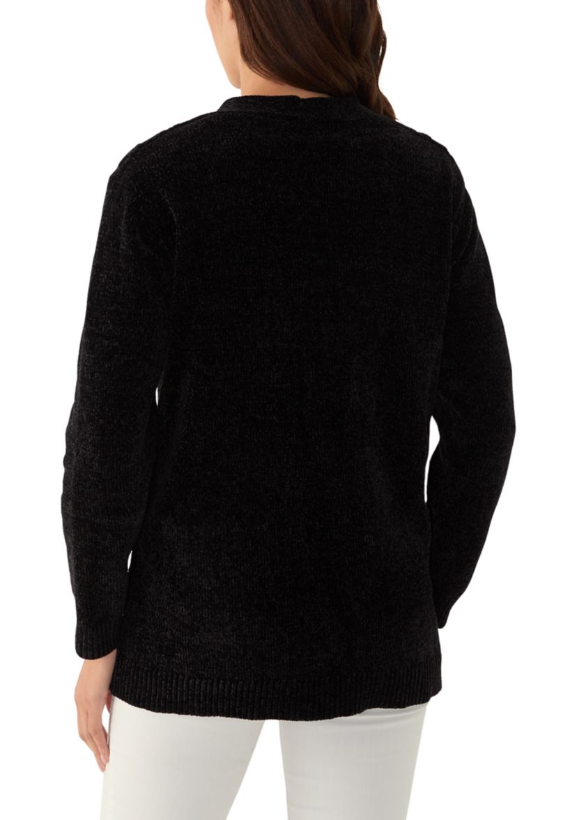 Womens Runway Ready Chenille Cardigan