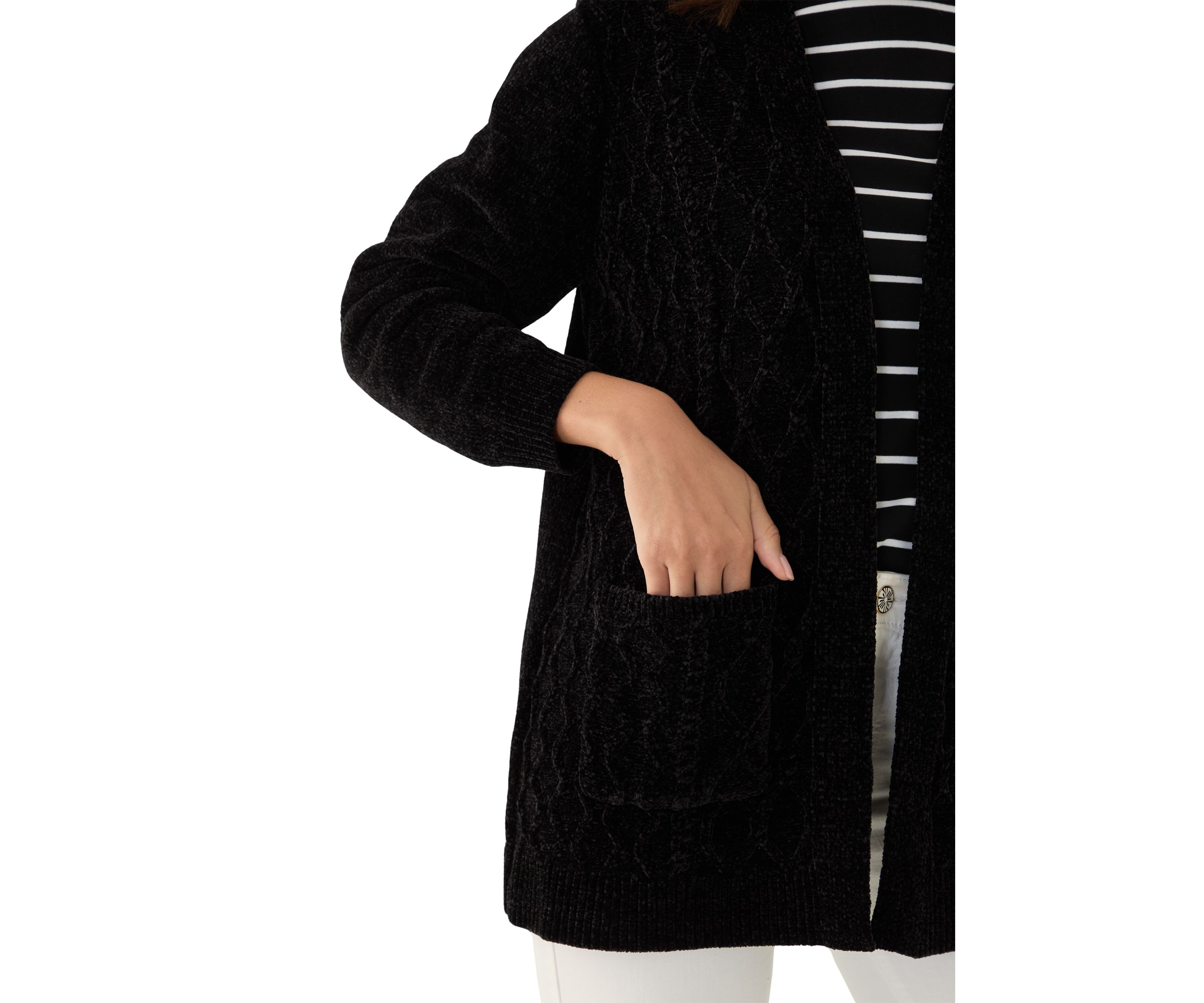 Womens Runway Ready Chenille Cardigan