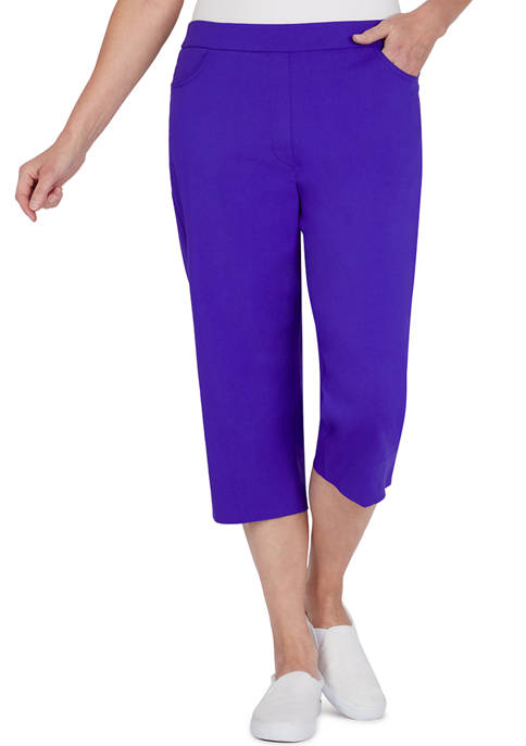 Alfred Dunner Plus Size Allure Clamdigger Capris