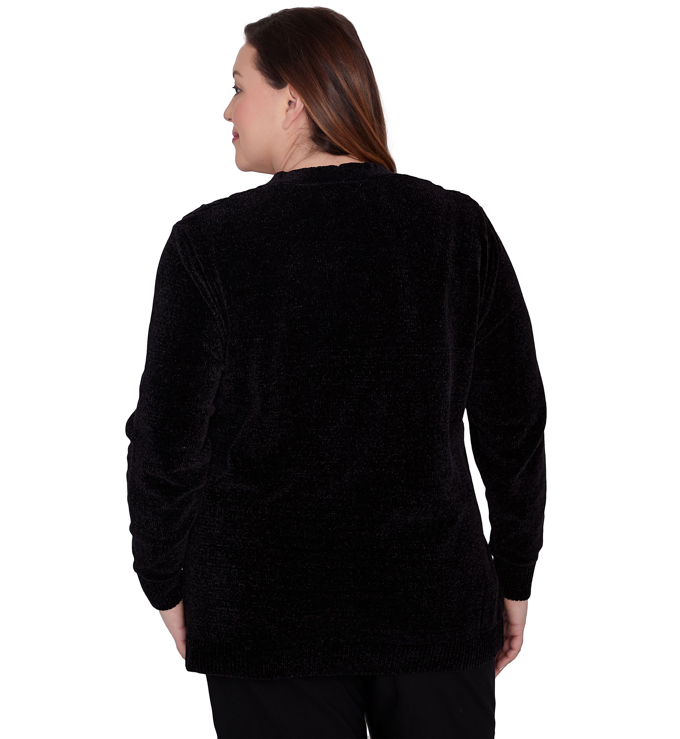 Plus Size Runway Ready Chenille Cardigan