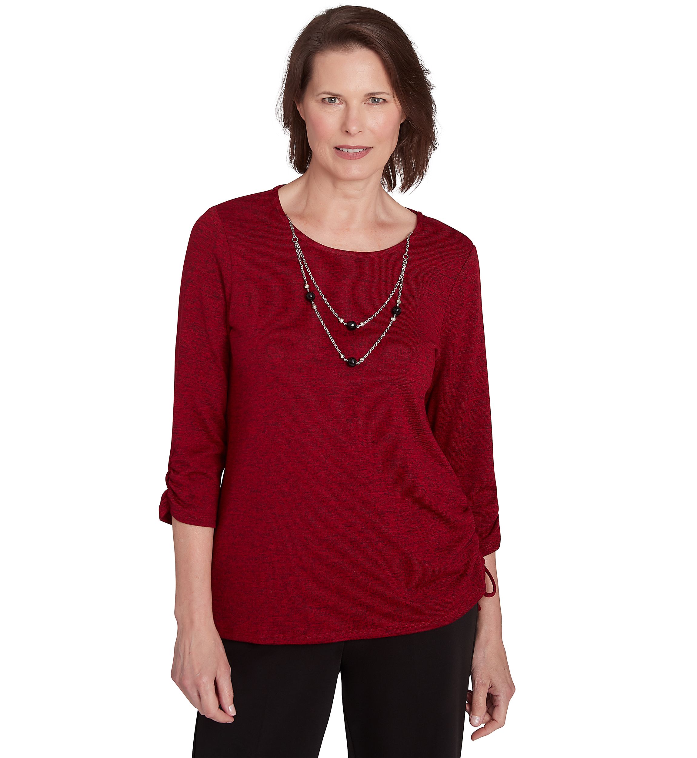 Petite Runway Ready Mélange with Side Tie Top
