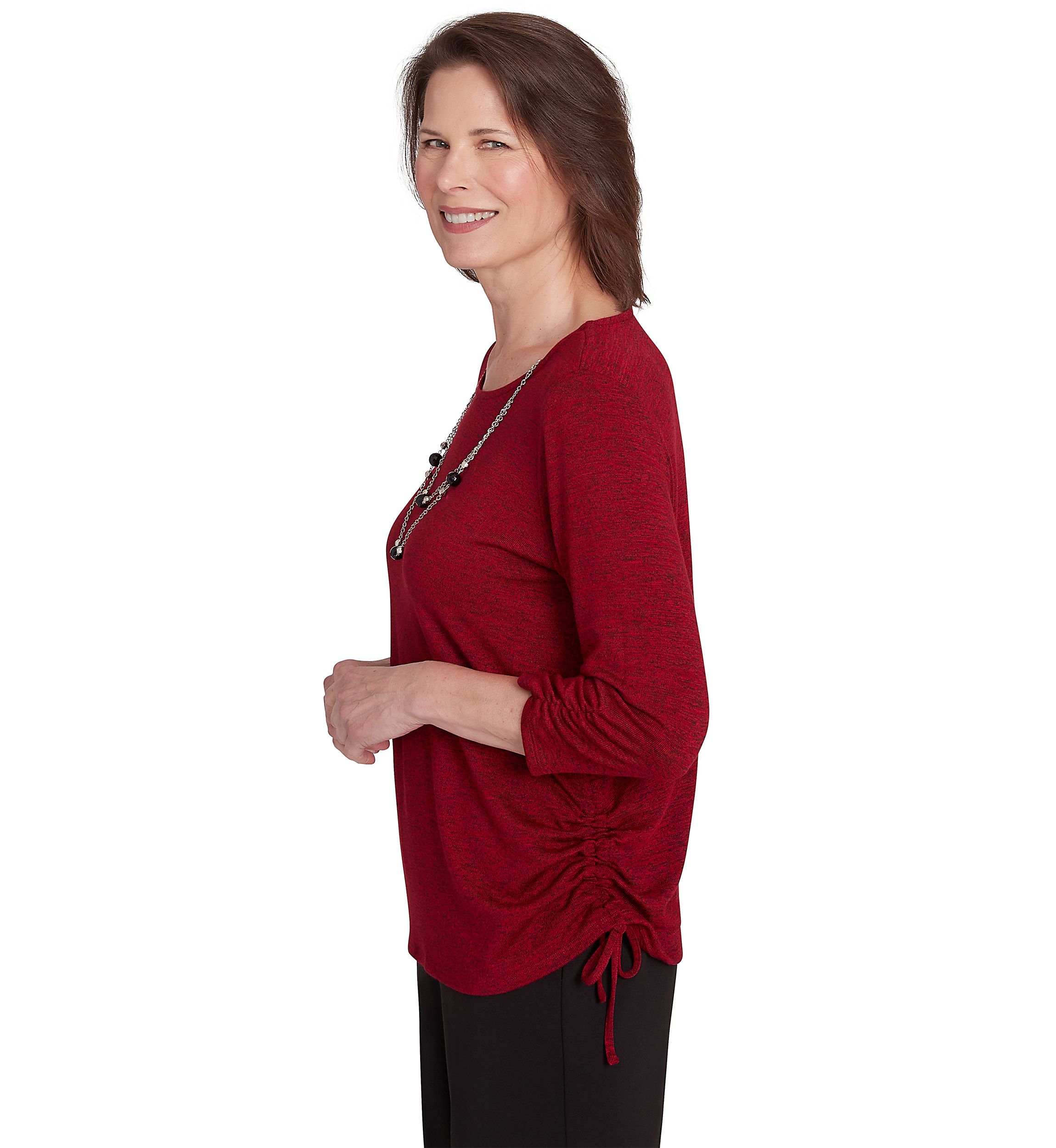 Petite Runway Ready Mélange with Side Tie Top
