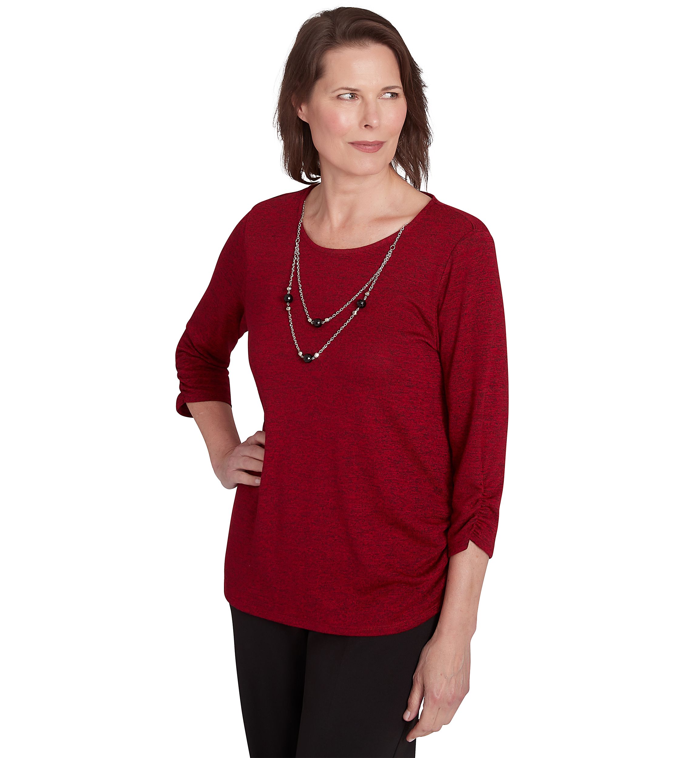 Petite Runway Ready Mélange with Side Tie Top