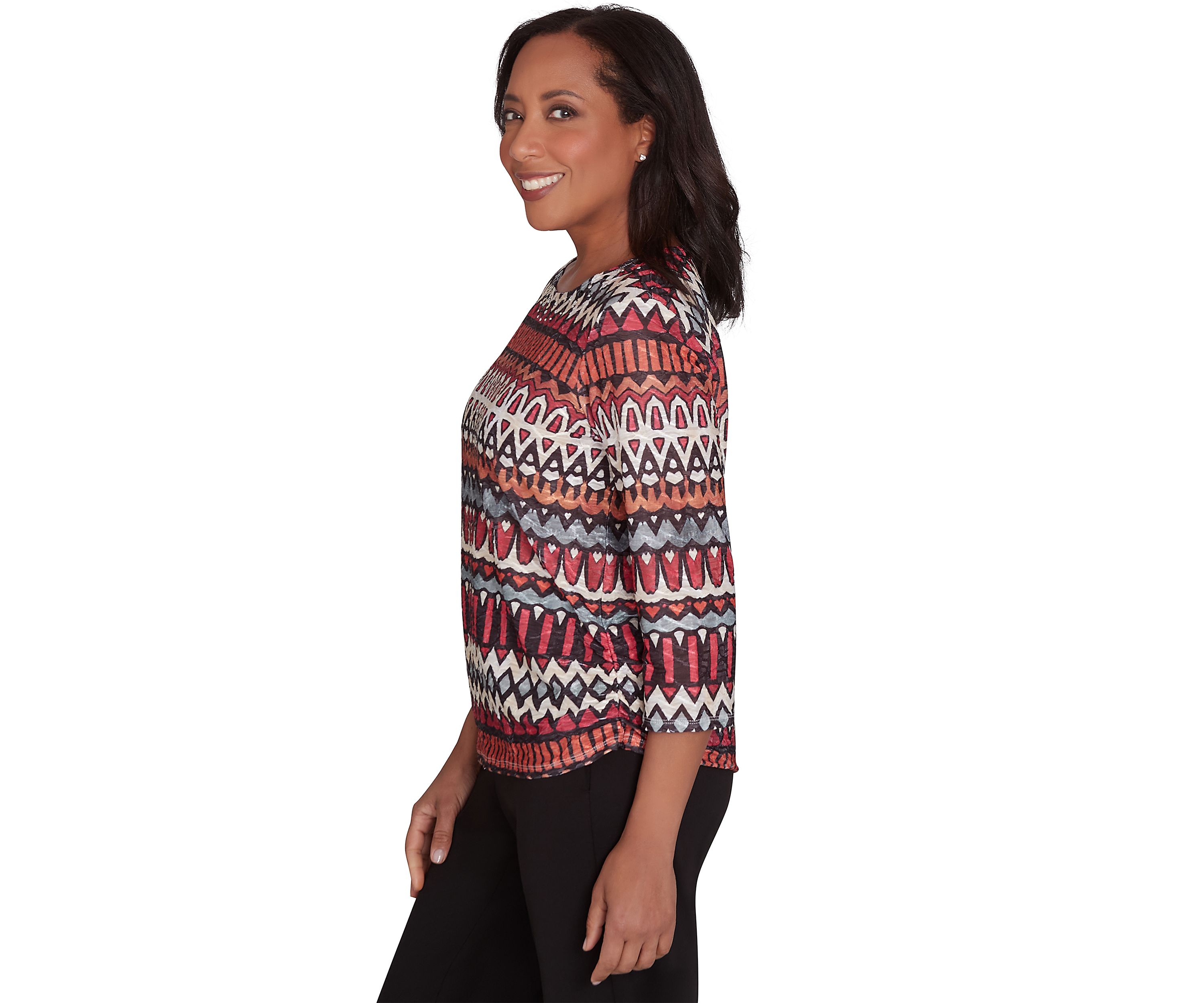 Petite Runway Ready Geometric Biadere Top
