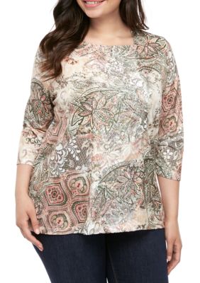 Sanctuary Plus Size Iris Ballet Neck Top | belk