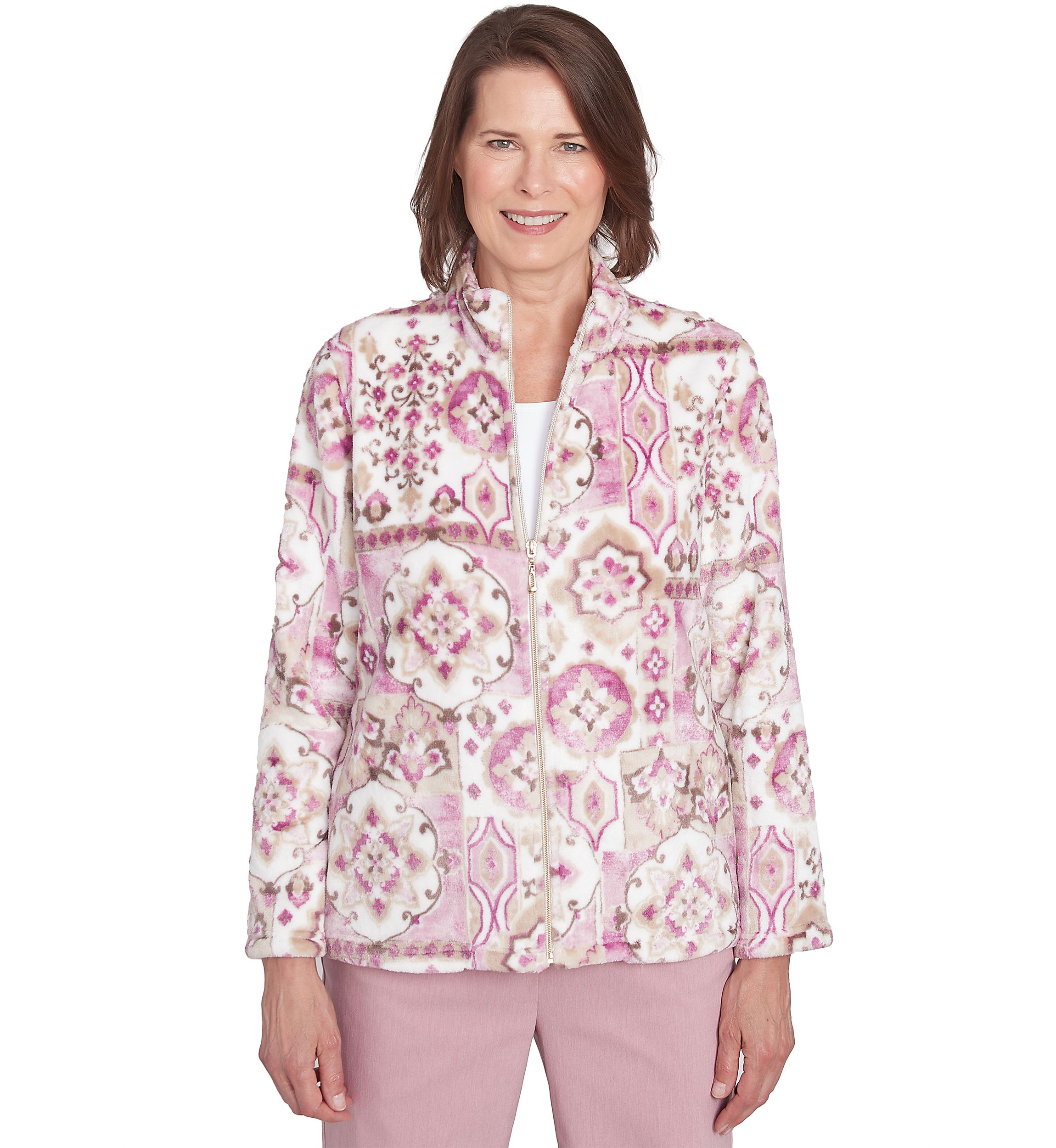 Womens Telluride Medallion Print Cozy Jacket