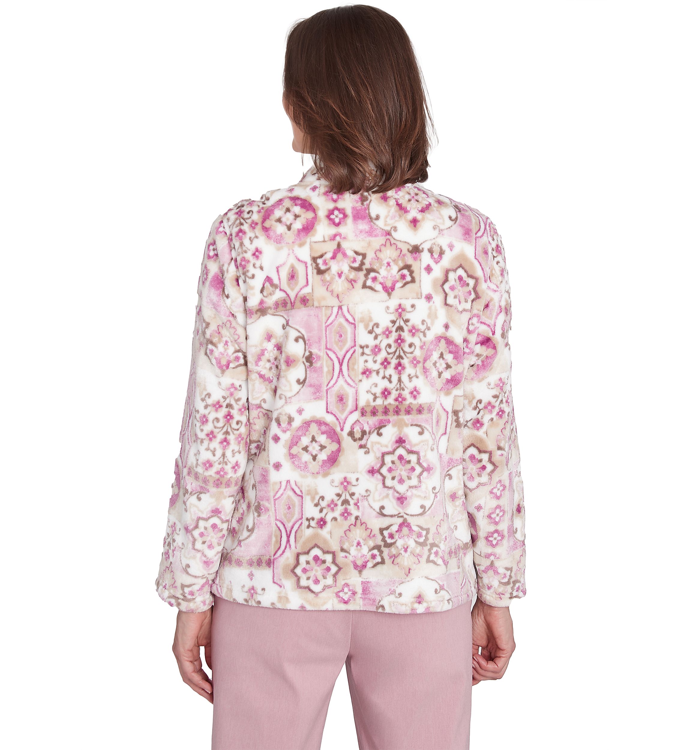 Womens Telluride Medallion Print Cozy Jacket