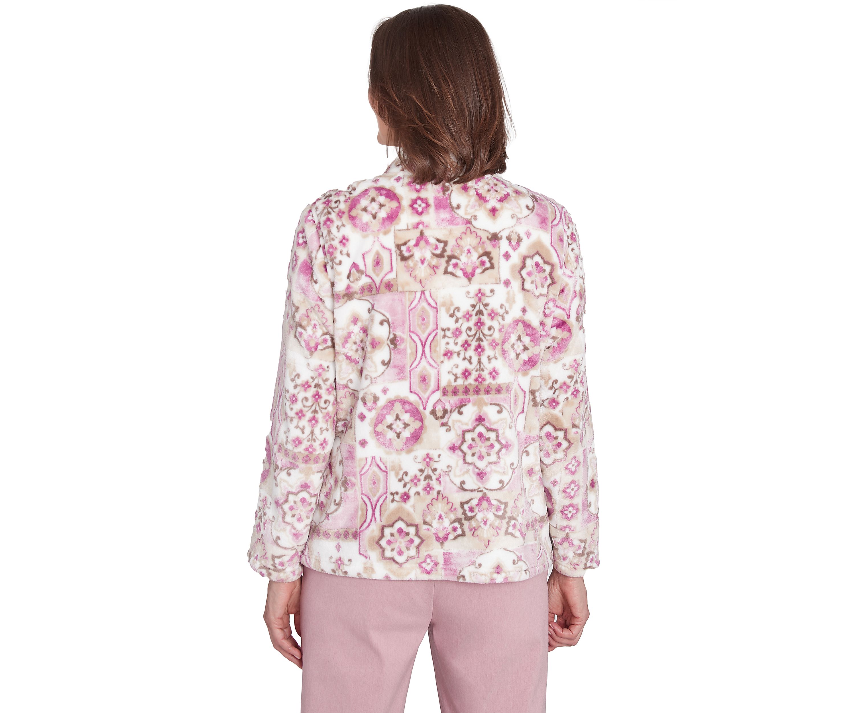 Womens Telluride Medallion Print Cozy Jacket